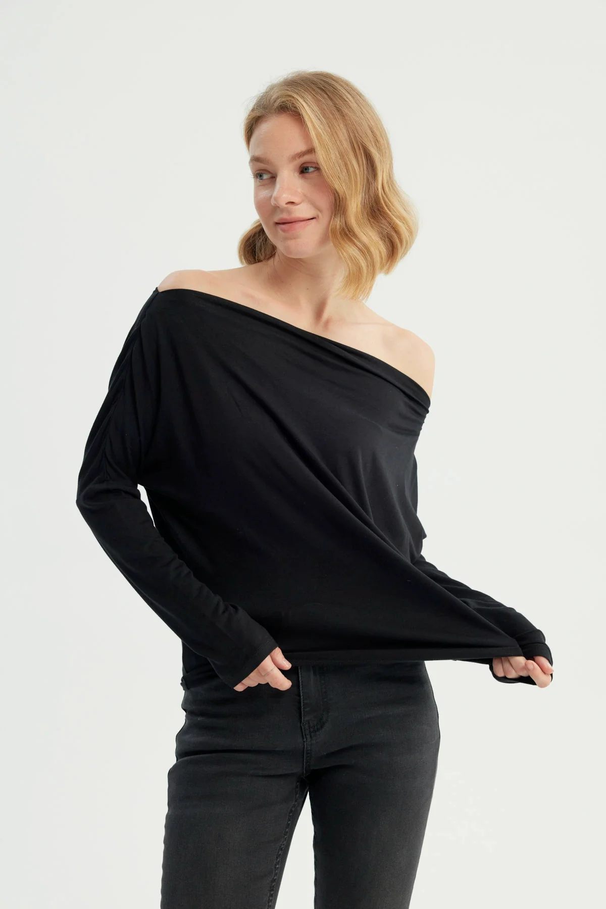 Polera Mujer Clásica Negro