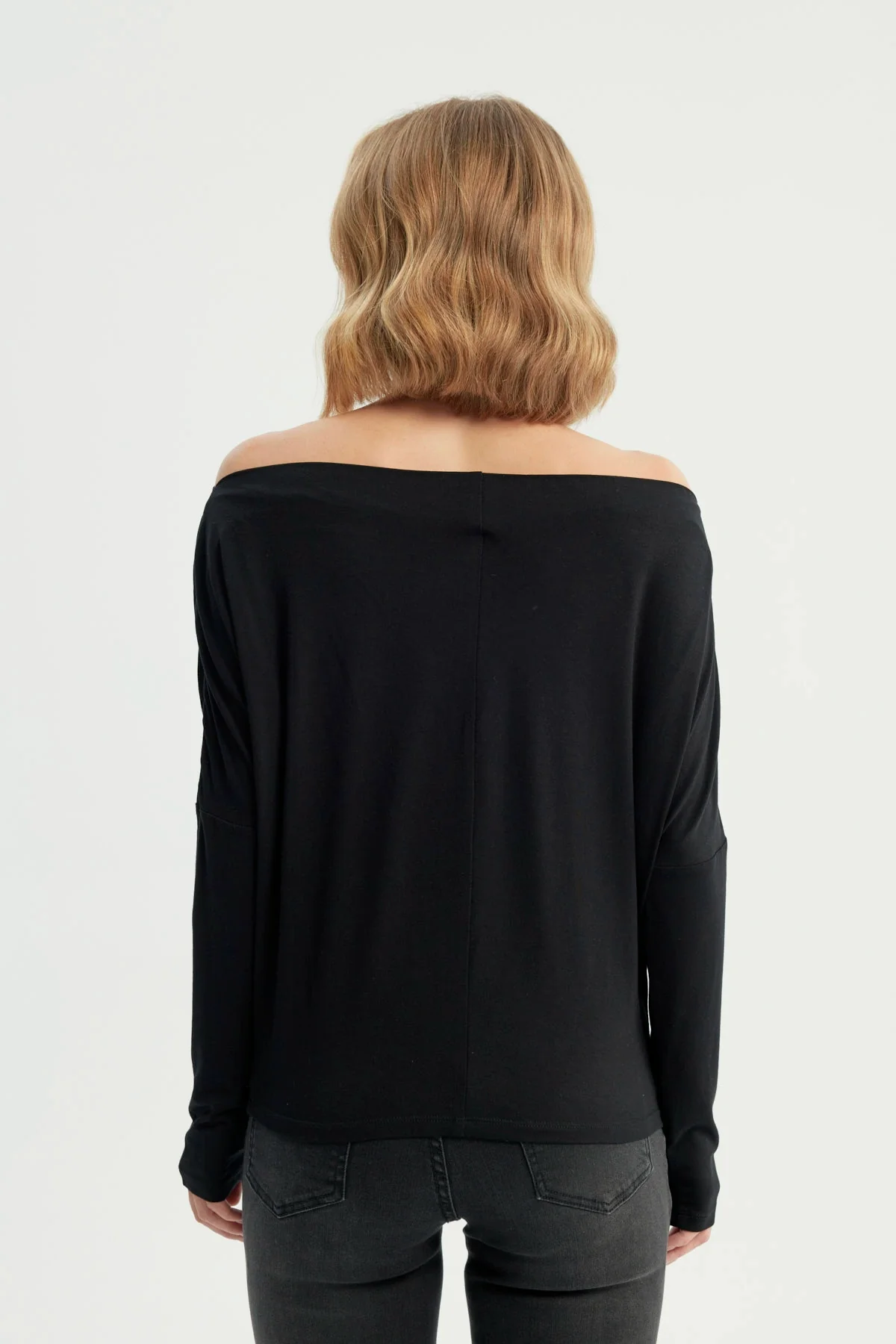 Polera Mujer Clásica Negro - Image 3