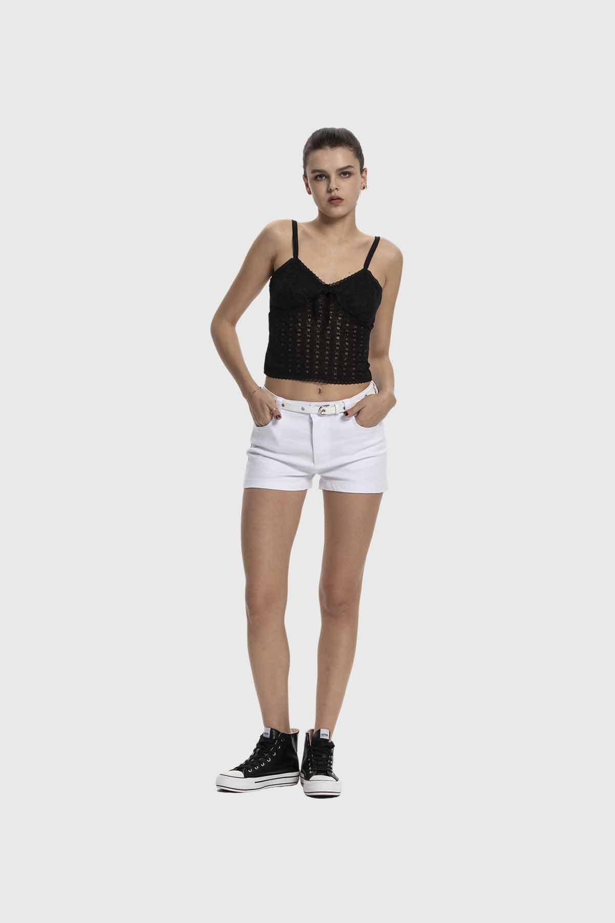 Polera Mujer Con Lazo Negro - Image 4