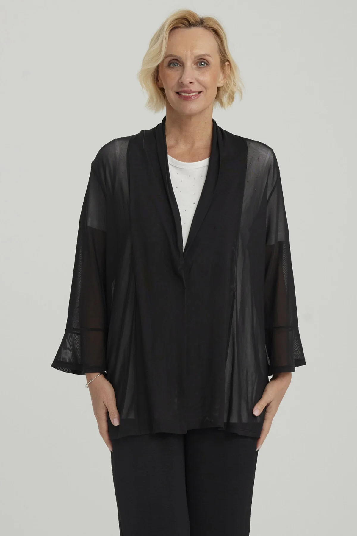 Polera Mujer Estilo Tapado Negro