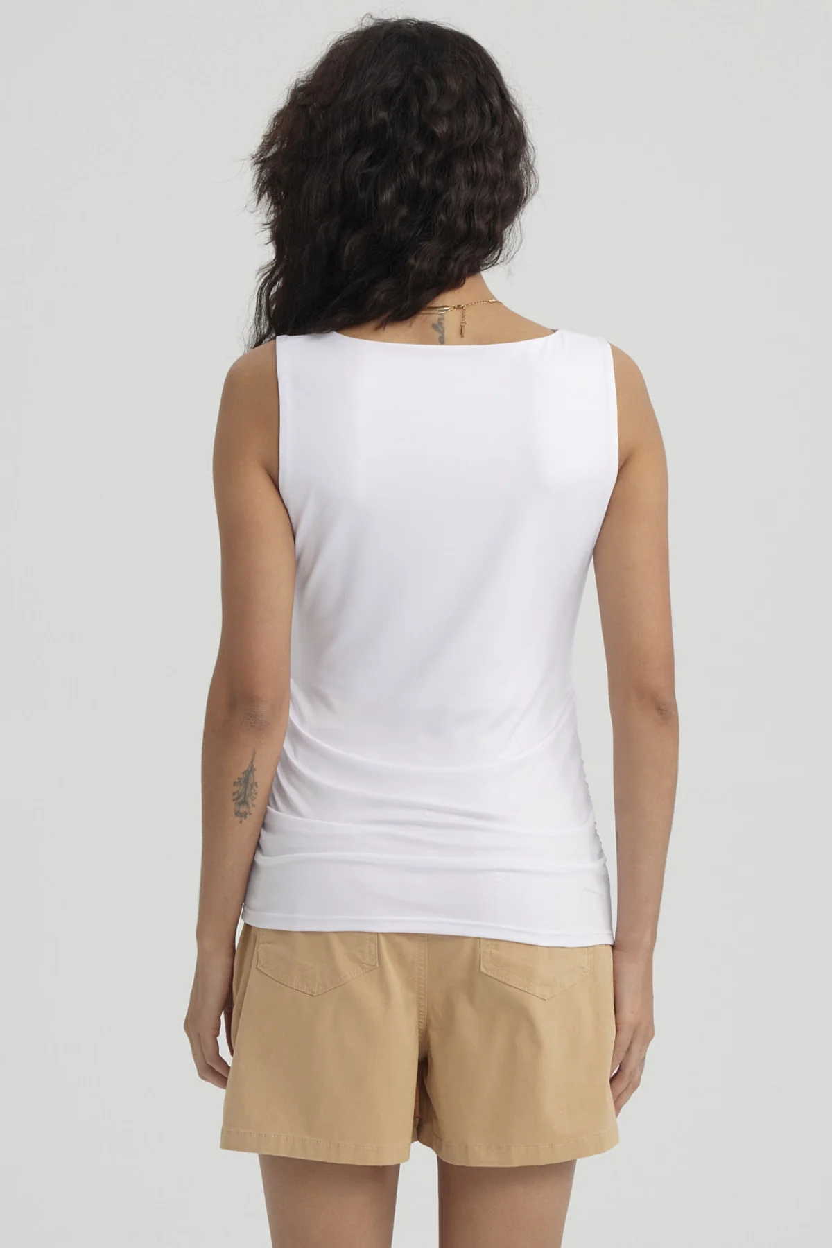 Polera Mujer Doble Capa Delantera Blanco - Image 3