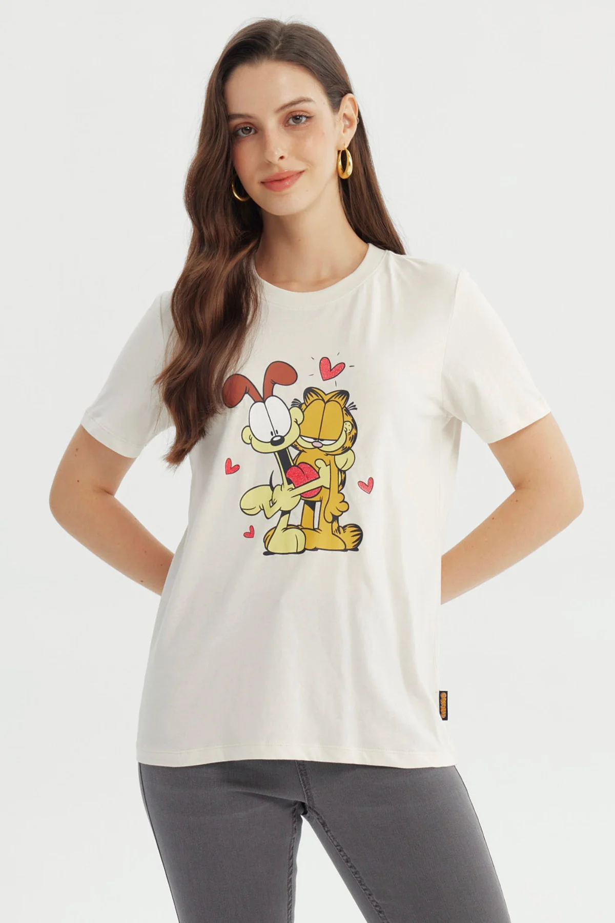 Polera Mujer Garfield Amarillo
