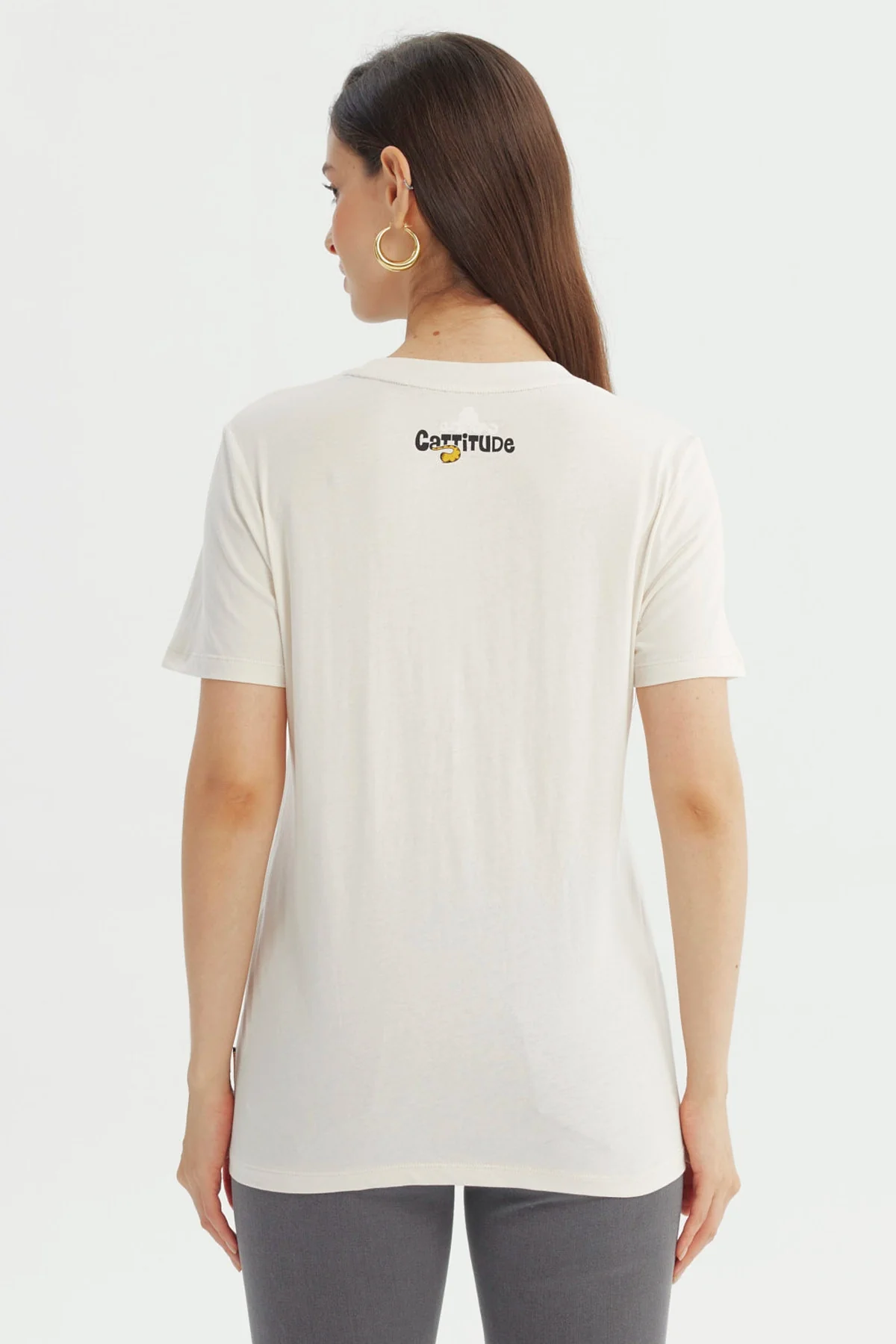 Polera Mujer Garfield Amarillo - Image 3