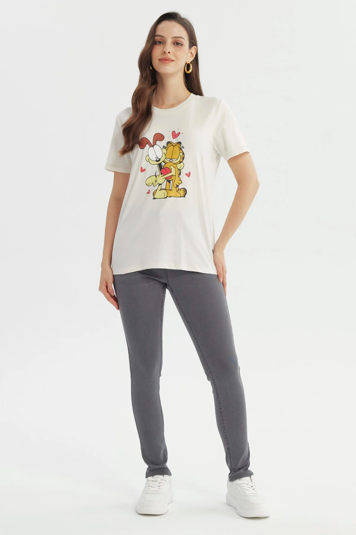 Polera Mujer Garfield Amarillo - Image 4