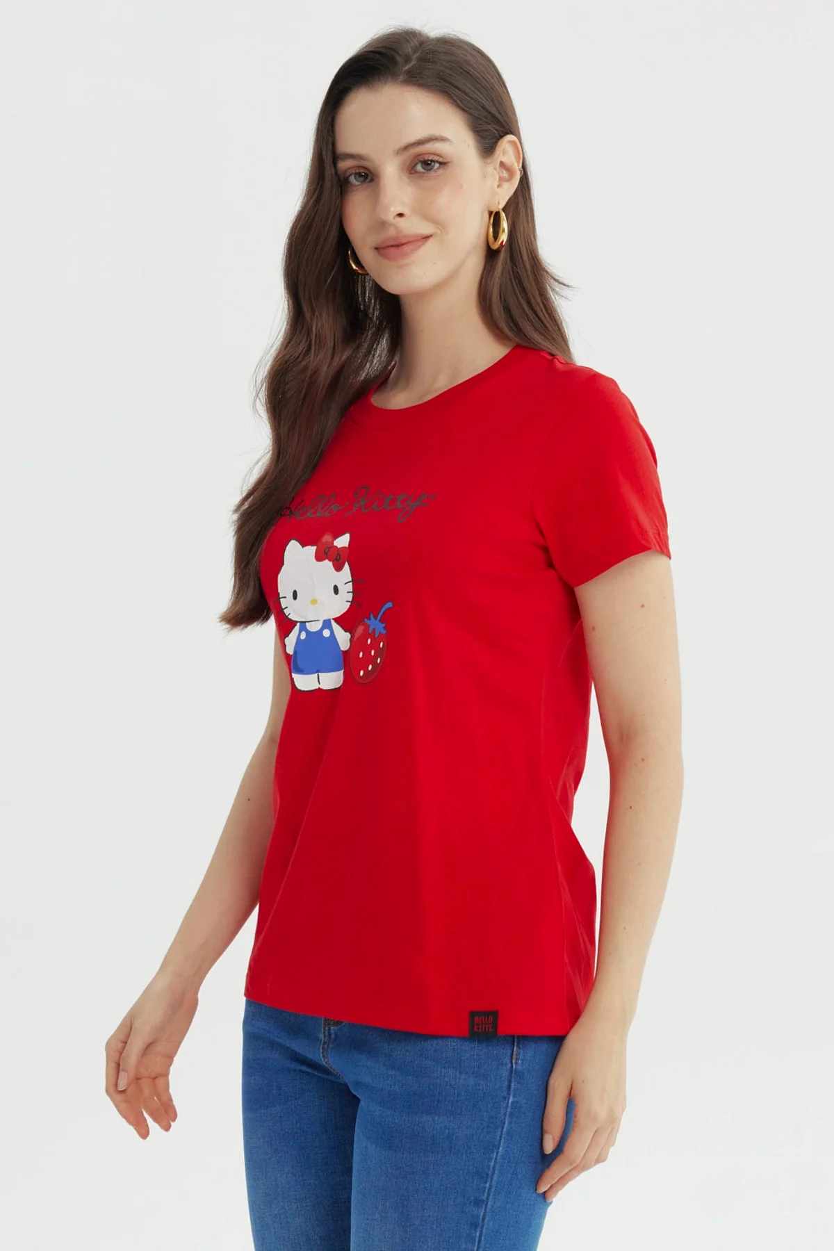 Polera Mujer Hello Kitty Rojo - Image 2