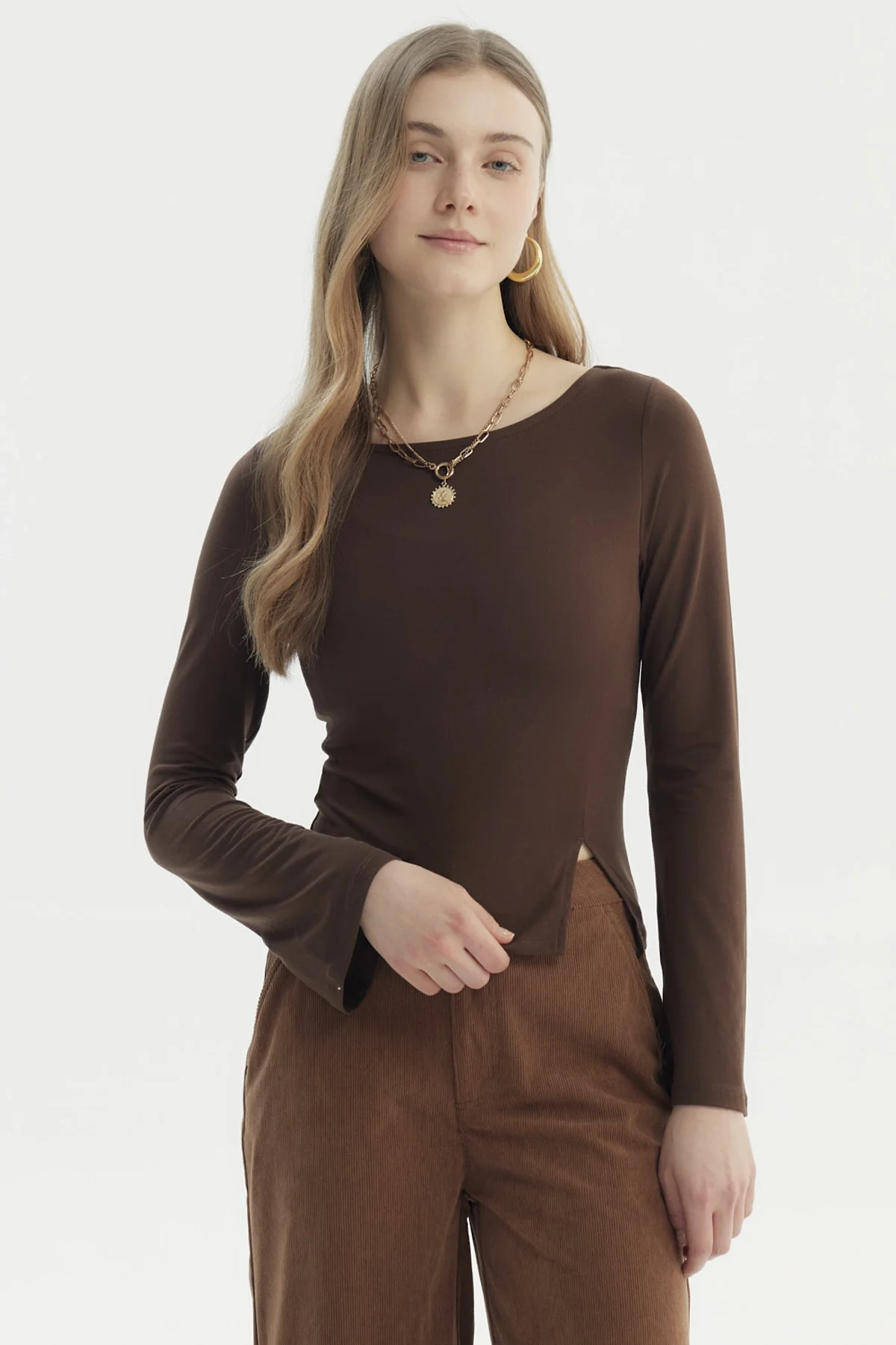 Polera Mujer Juvenil Chocolate