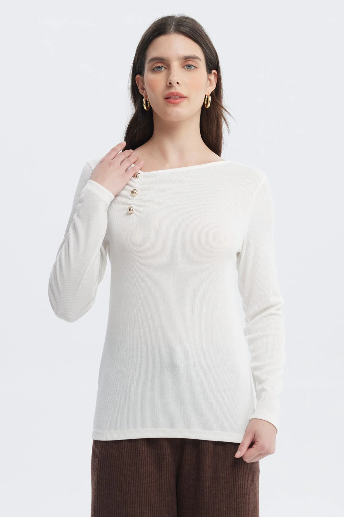 Polera Mujer Nueva Crudo
