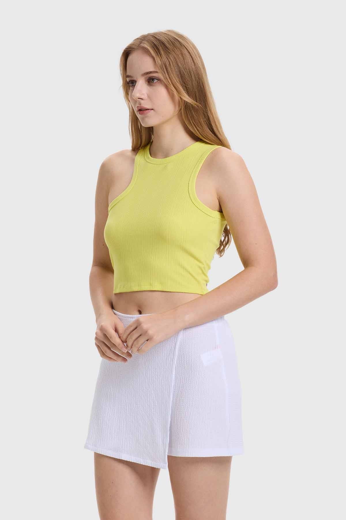Polera Mujer Rib Verde - Image 2