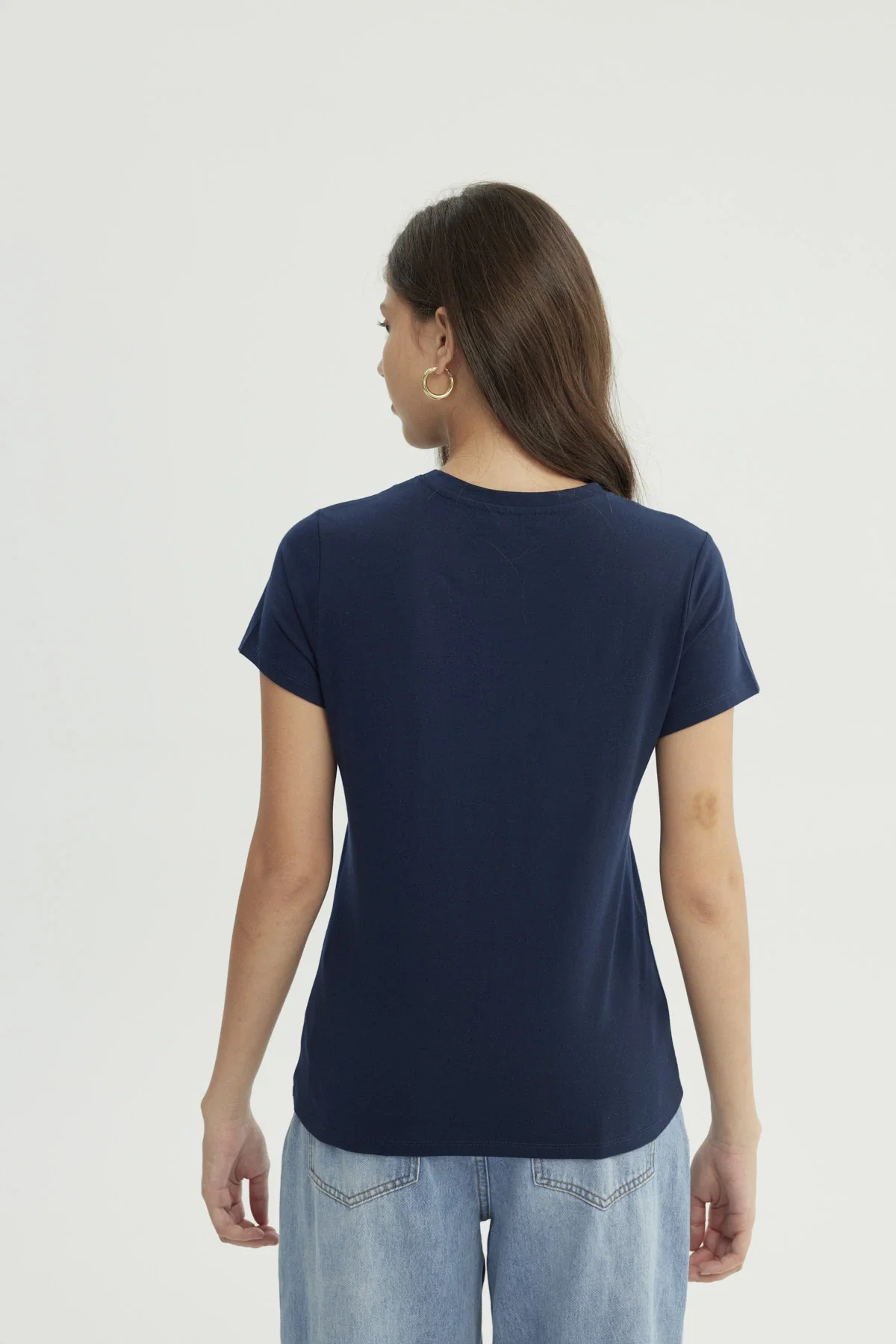 Polera Mujer Slim Azul - Image 3