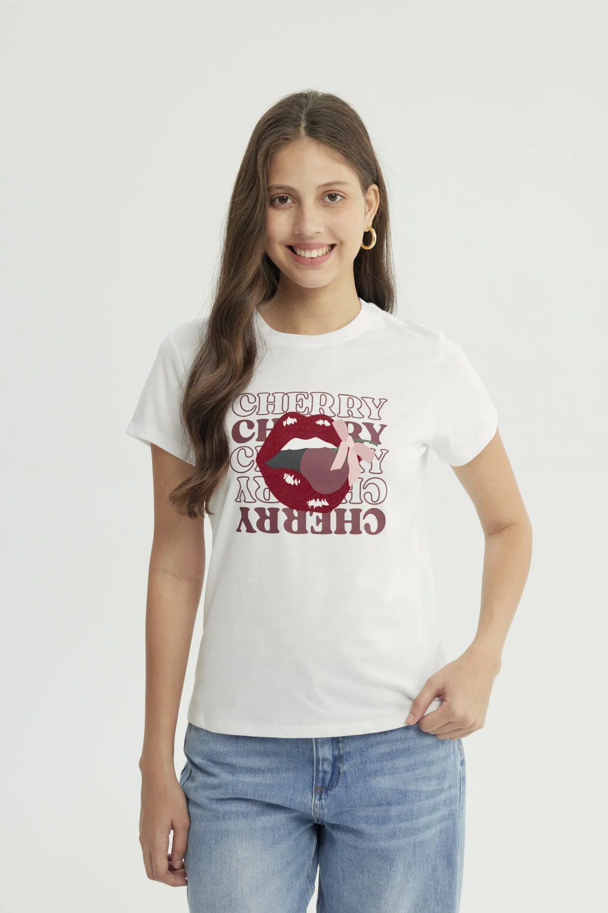 Polera Mujer Slim Blanco