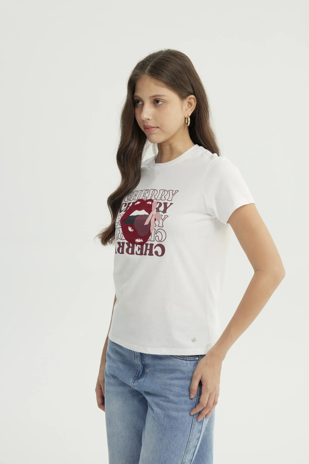 Polera Mujer Slim Blanco - Image 2