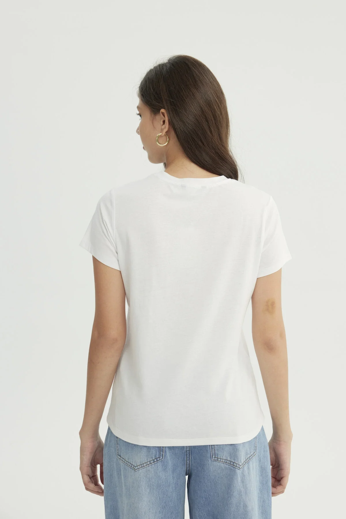 Polera Mujer Slim Blanco - Image 3