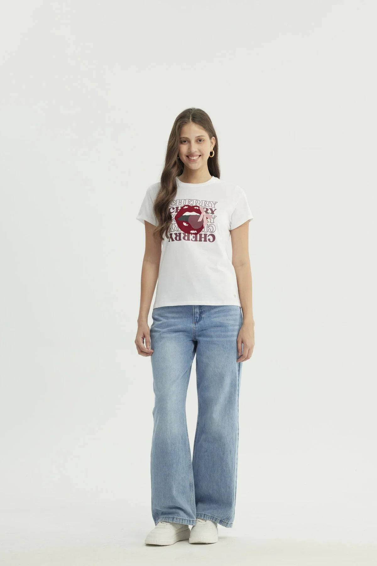 Polera Mujer Slim Blanco - Image 4