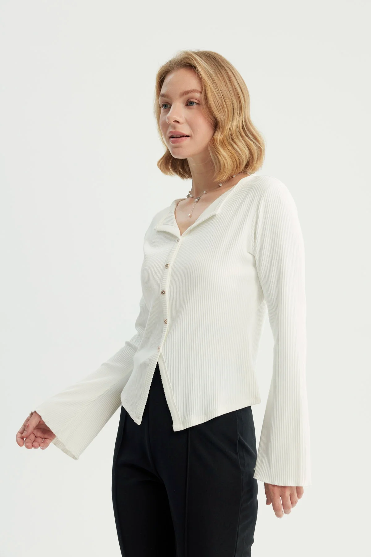 Polera Mujer Slim Crudo - Image 2