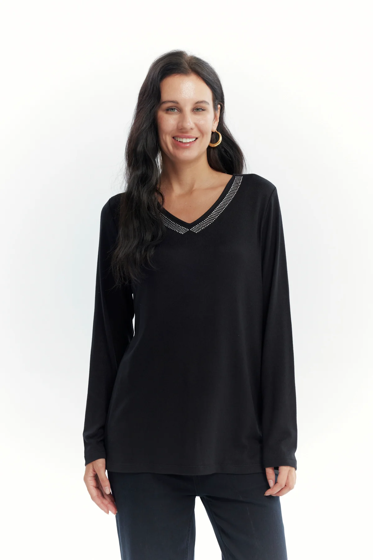 Polera Mujer Slim Negro