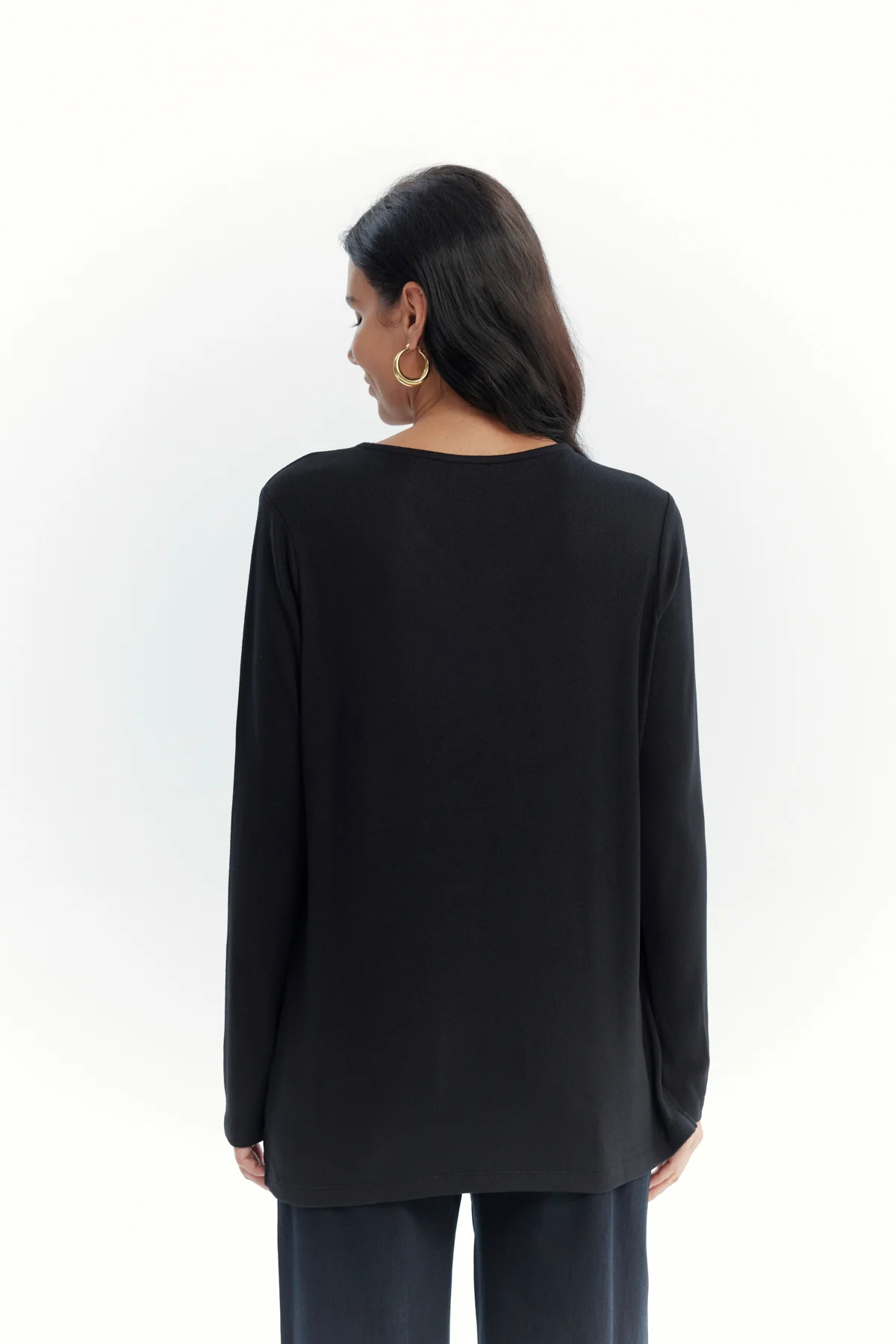 Polera Mujer Slim Negro - Image 3