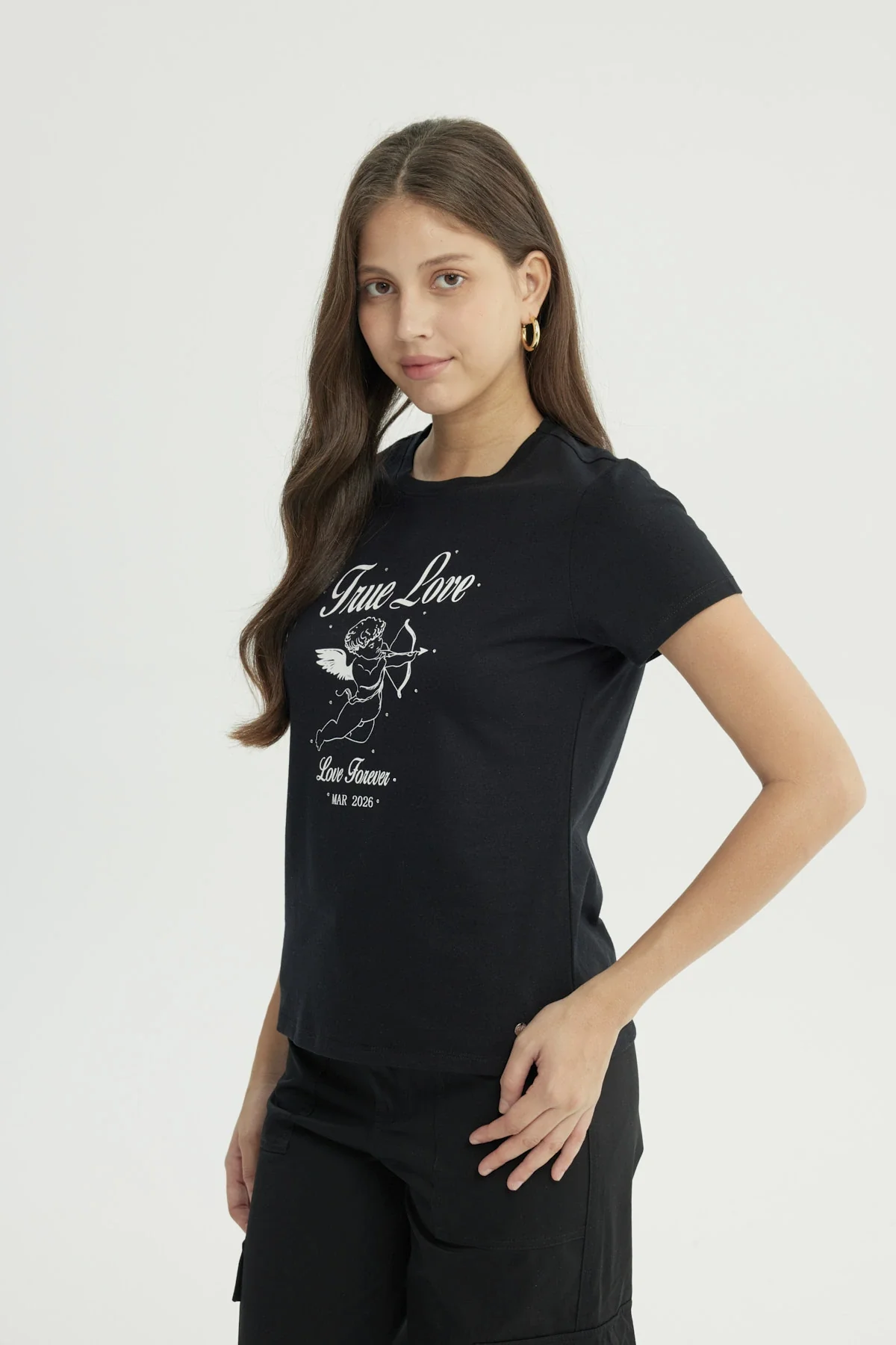 Polera Mujer Slim Negro - Image 2