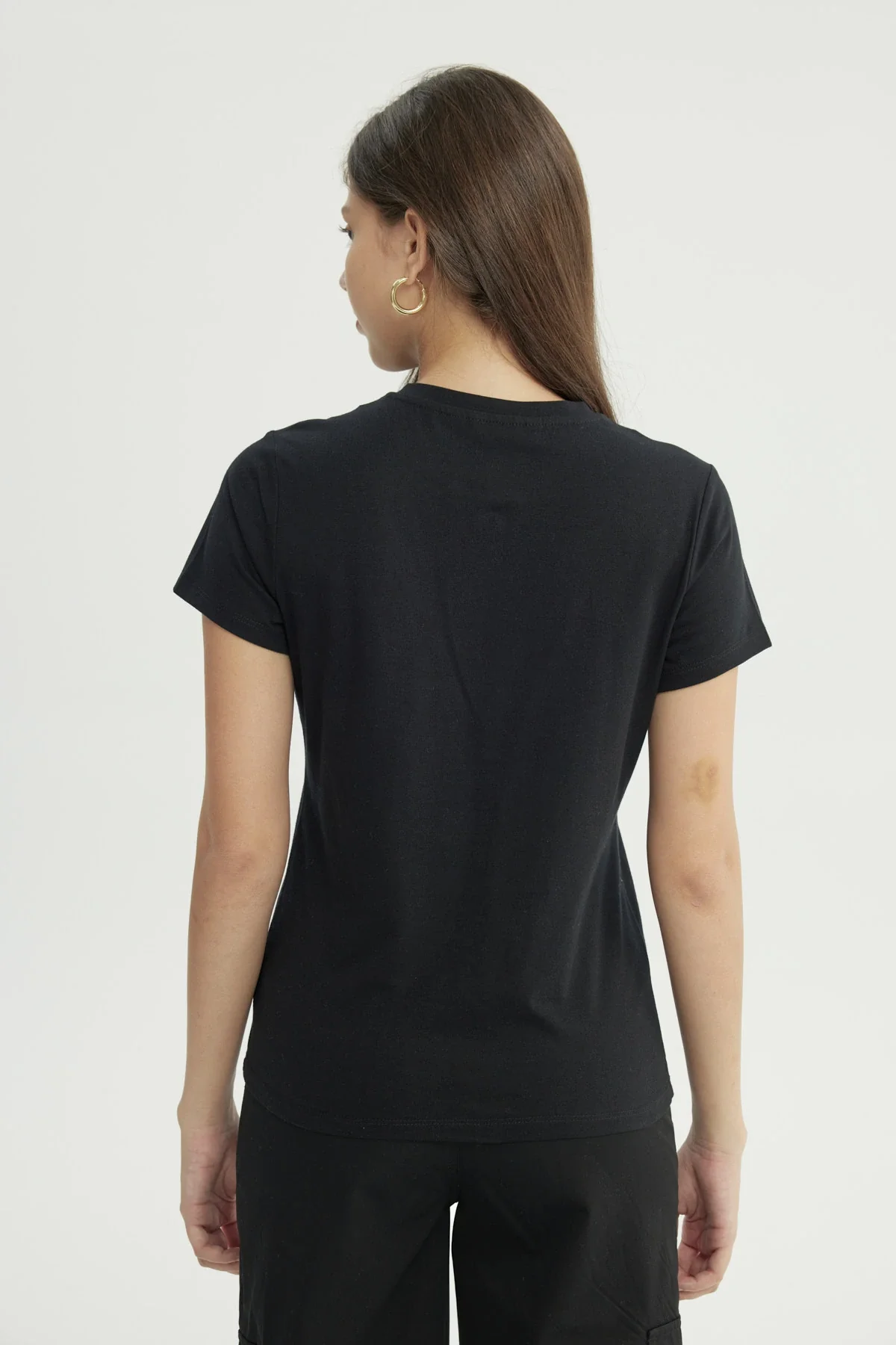 Polera Mujer Slim Negro - Image 3
