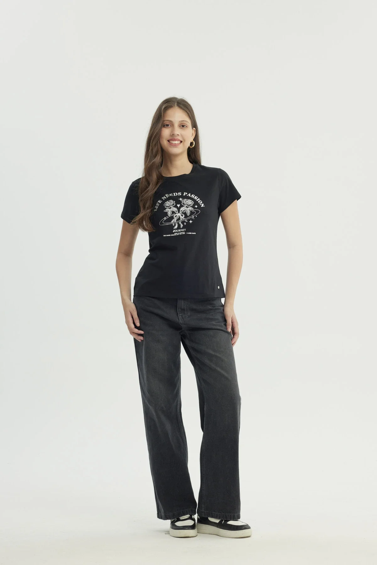 Polera Mujer Slim Negro - Image 4