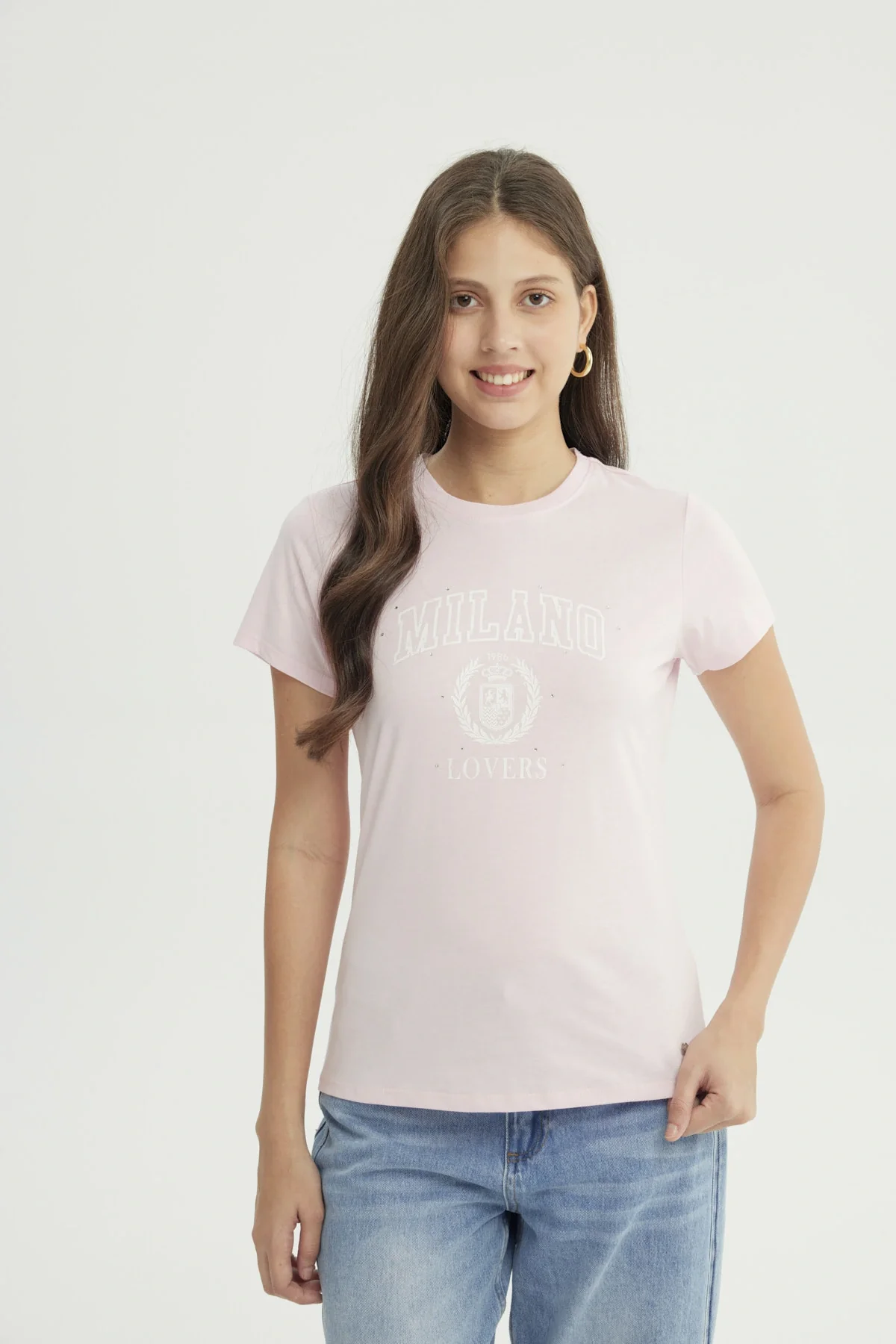 Polera Mujer Slim Palo Rosa