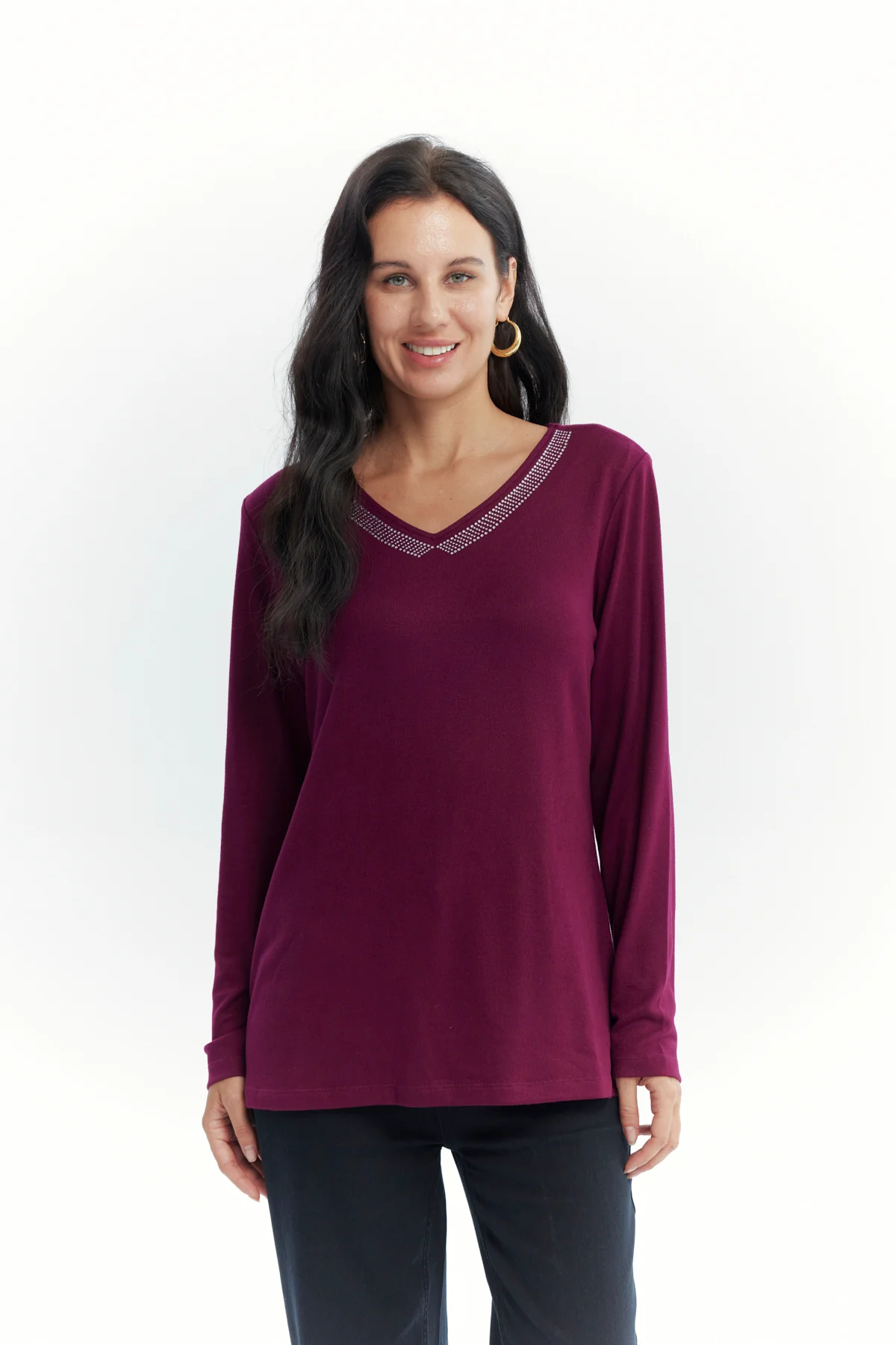 Polera Mujer Slim Rojo