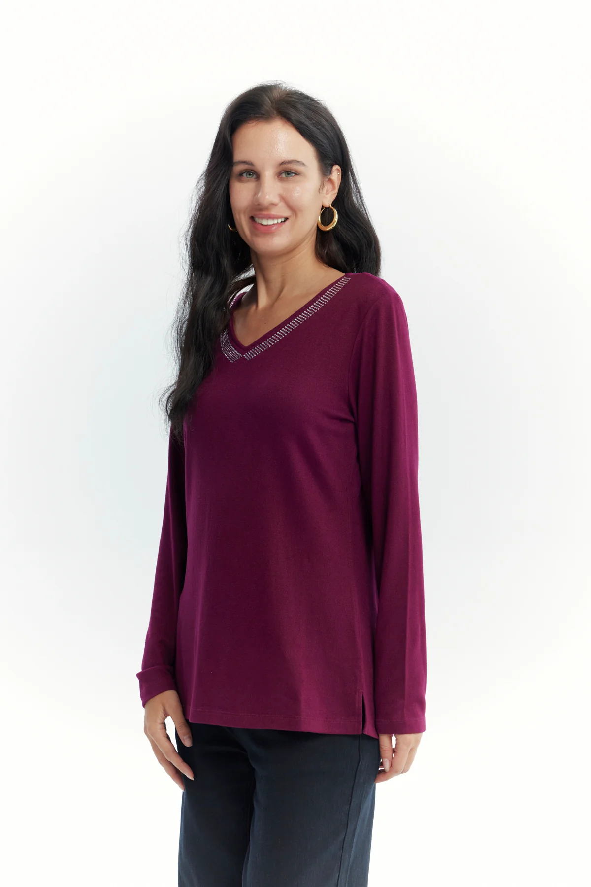Polera Mujer Slim Rojo - Image 2