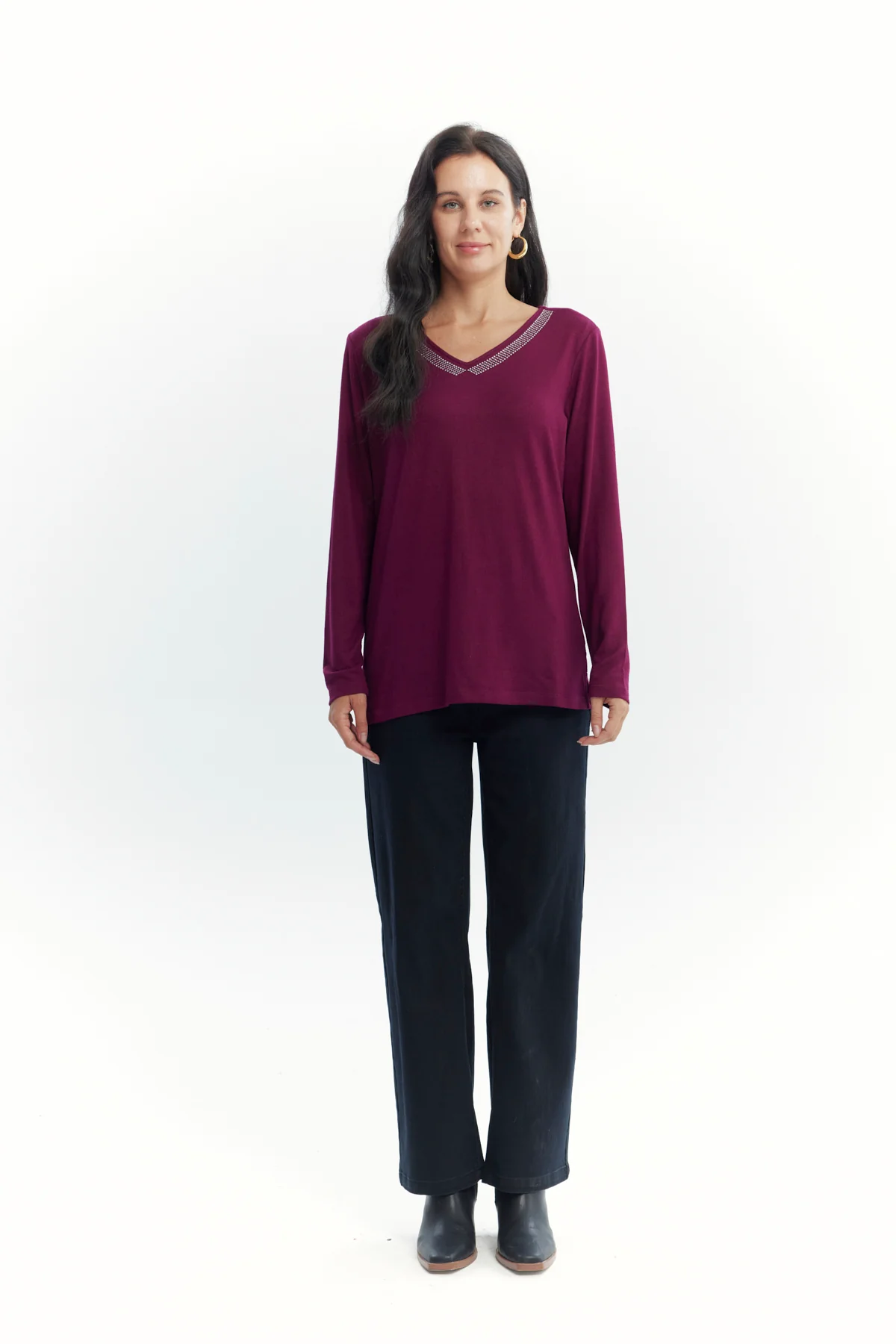 Polera Mujer Slim Rojo - Image 4
