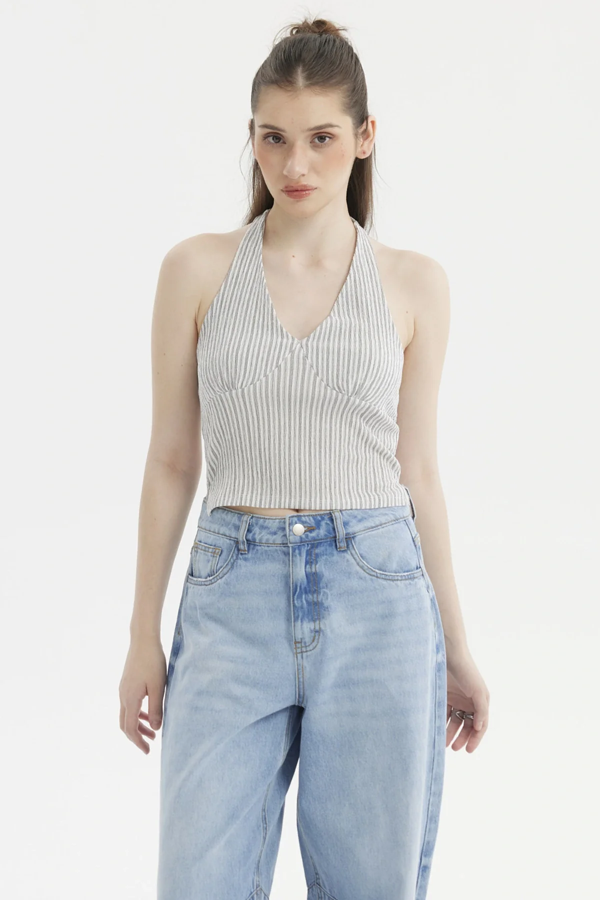 Polera Mujer Textura Blanco