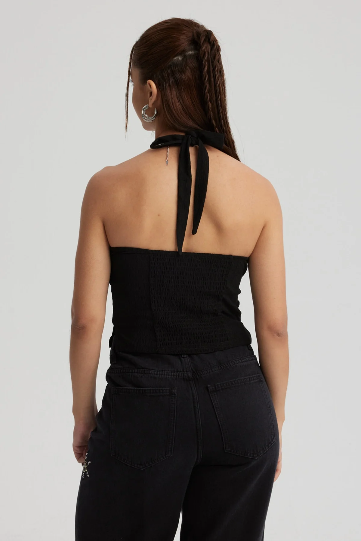 Polera Mujer Textura Negro - Image 3