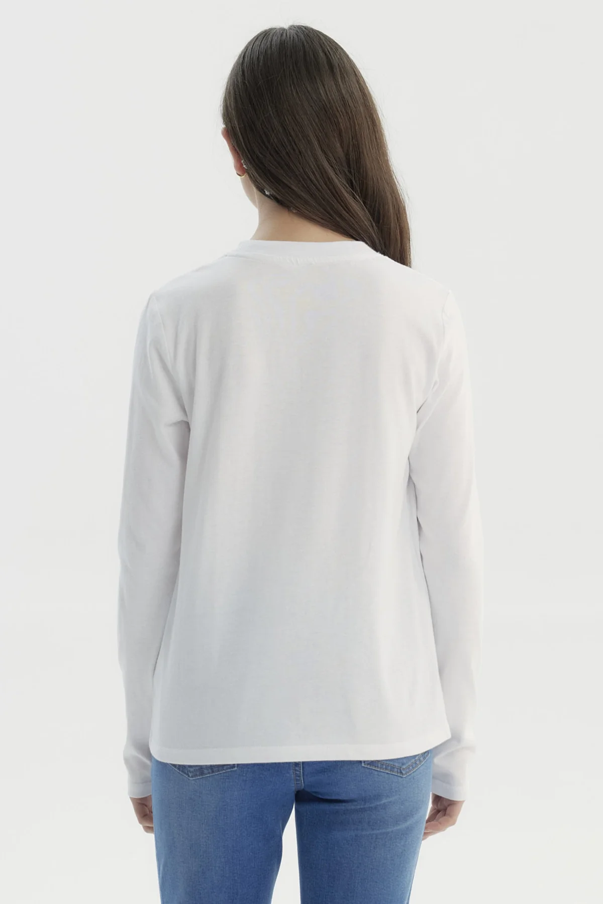 Polera Niña Básica Teen Blanco - Image 3