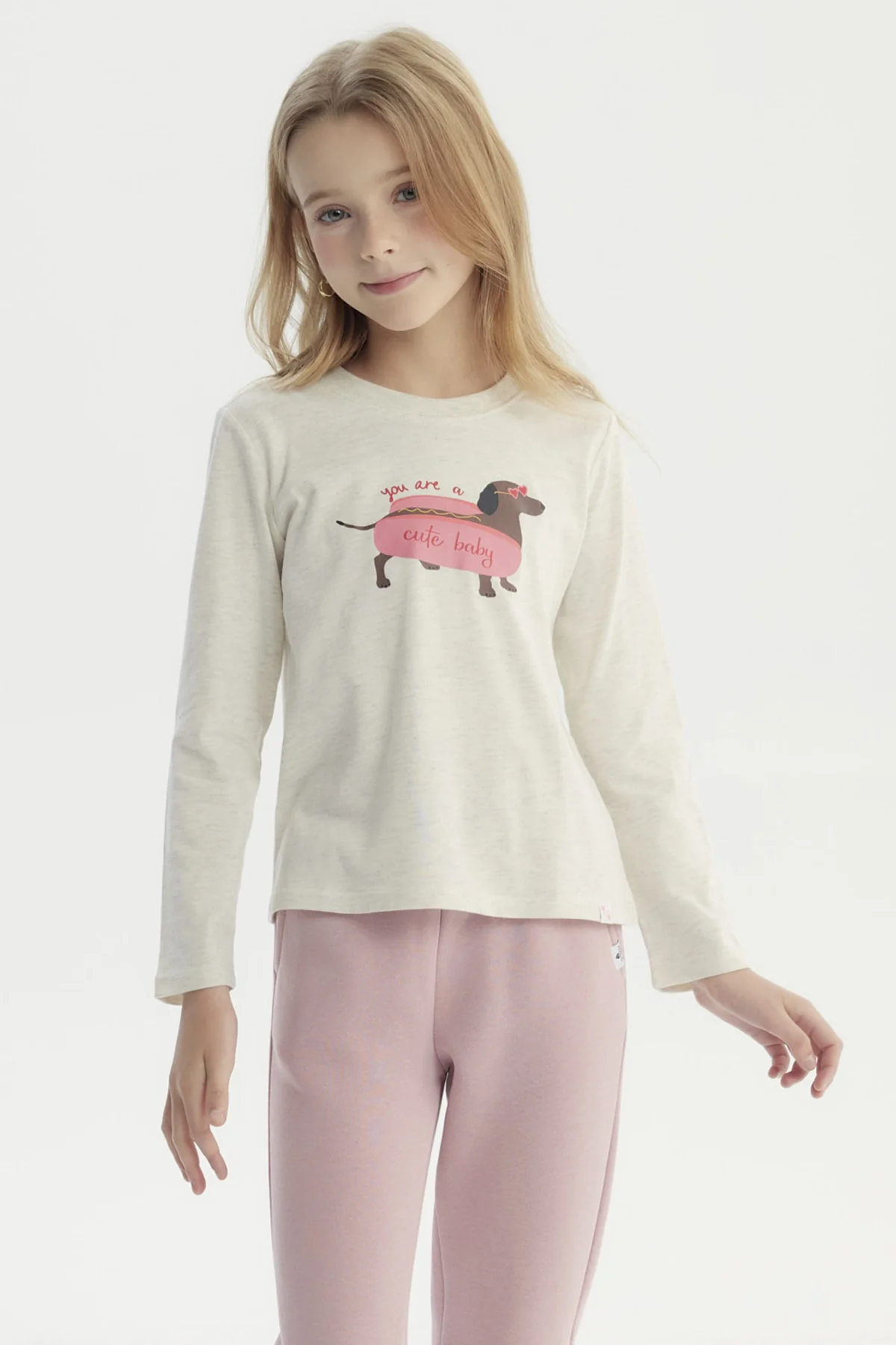 Polera Niña Básica Toddler Beige