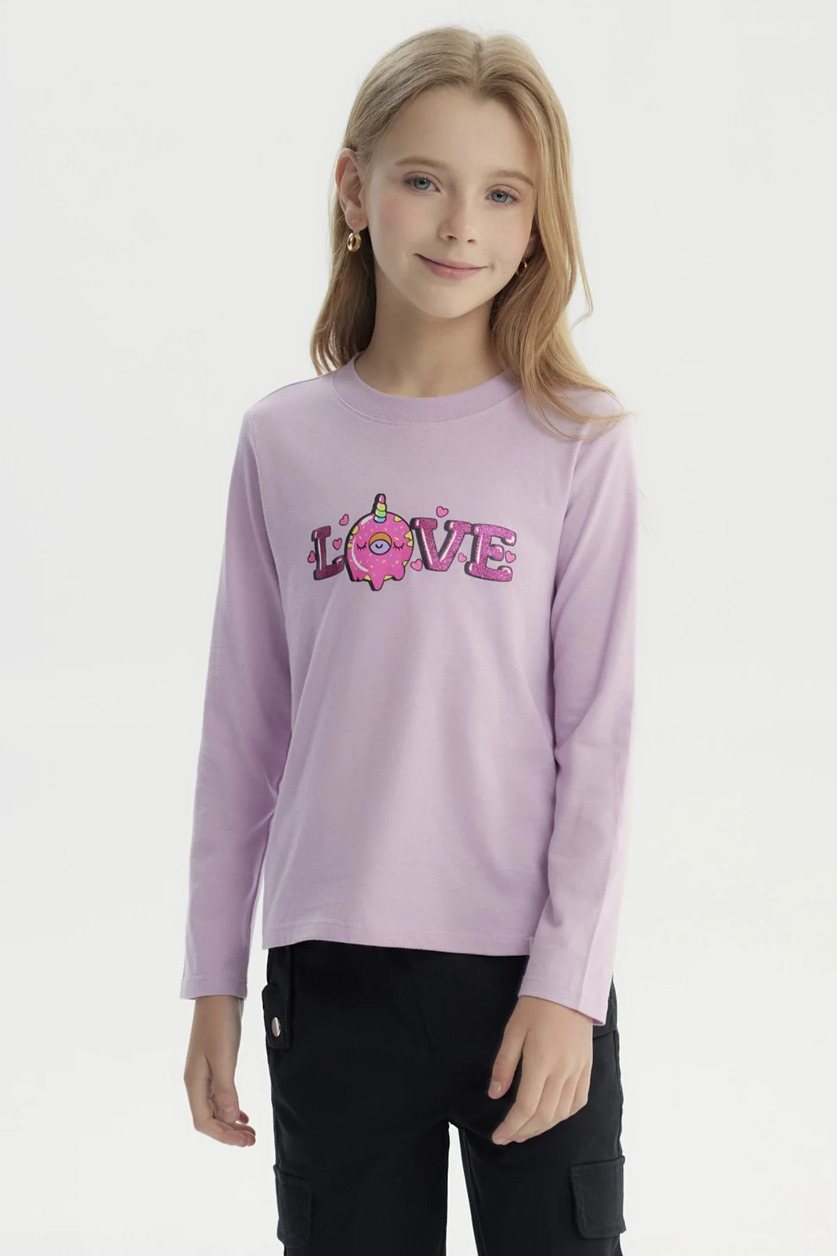 Polera Niña Básica Toddler Lila