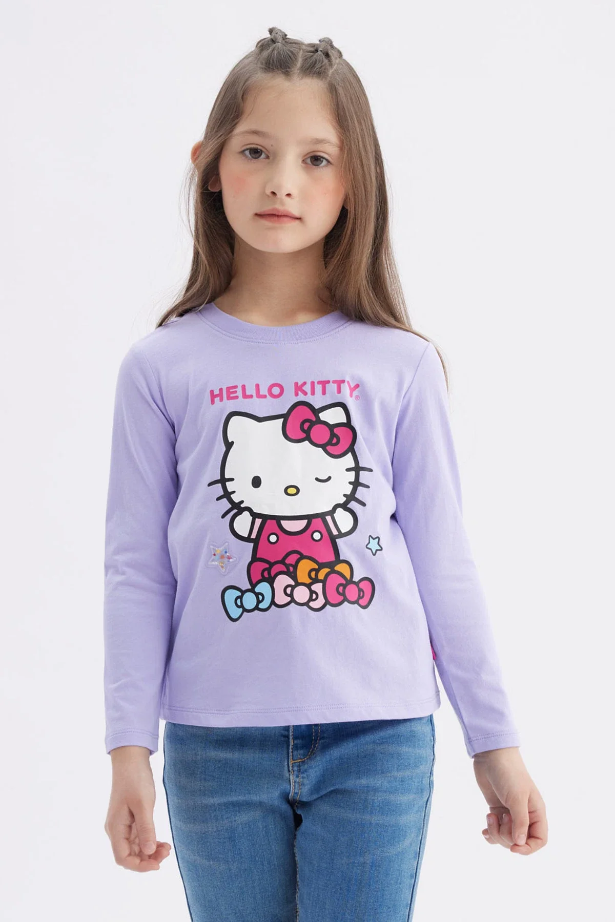 Polera Niña Hello Kitty Lila