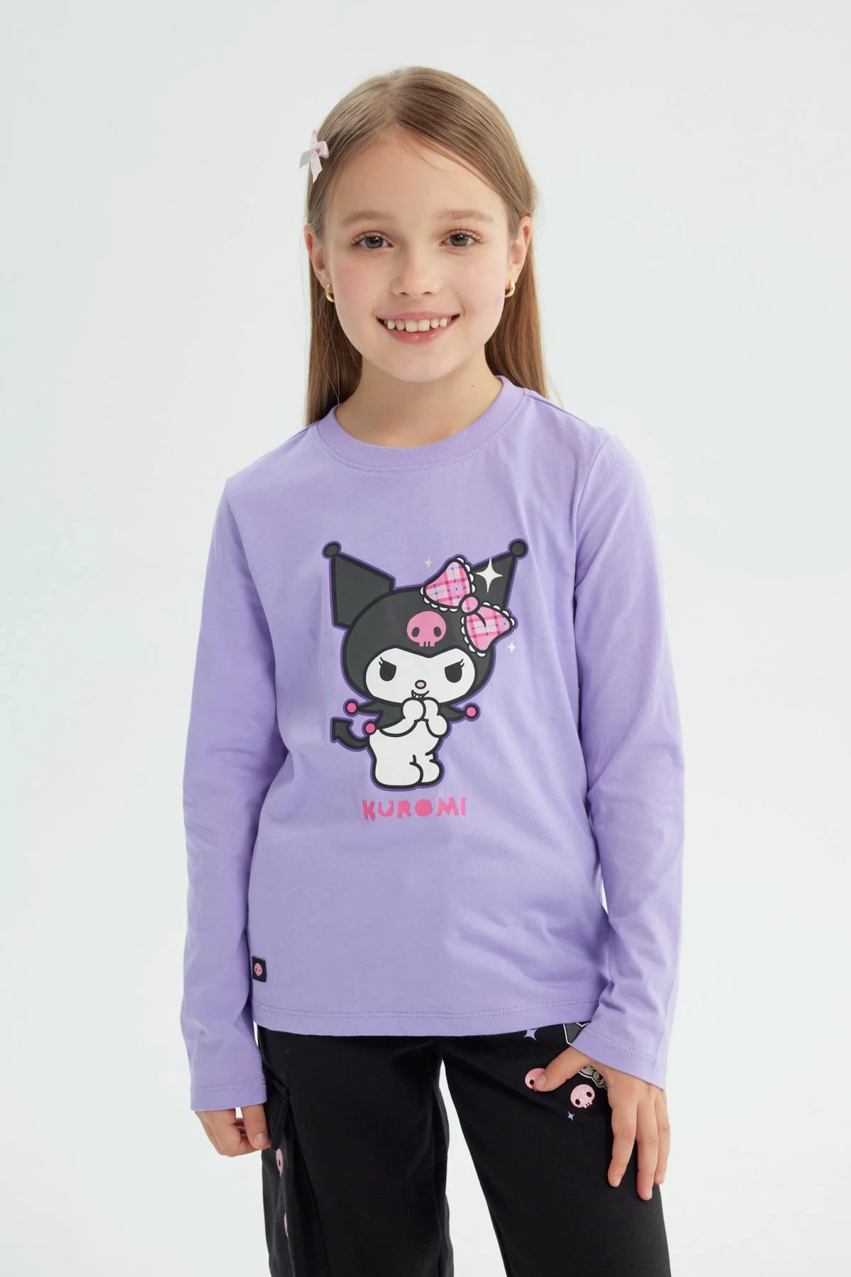 Polera Niña Kuromi Lila