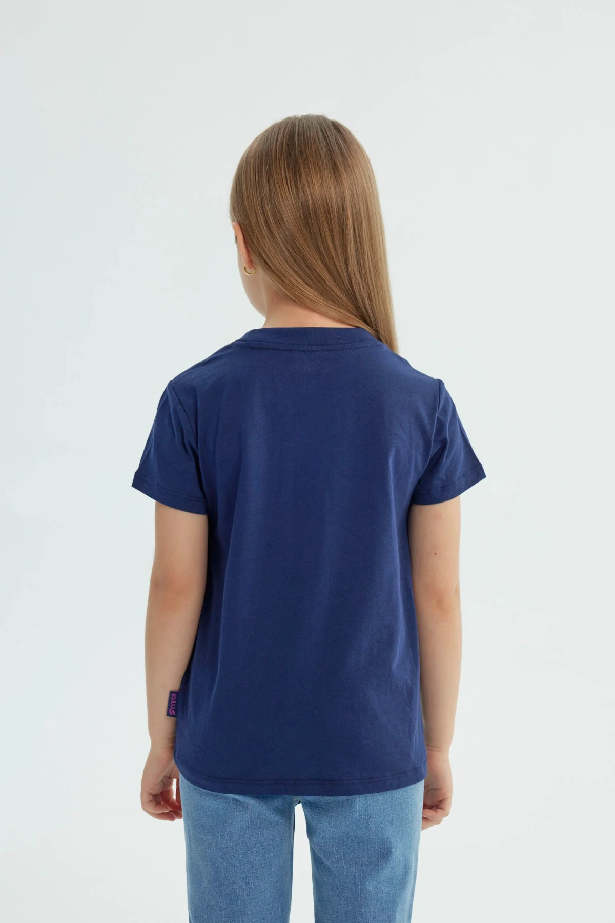 Polera Niña Lilo And Stitch Azul Marino - Image 3