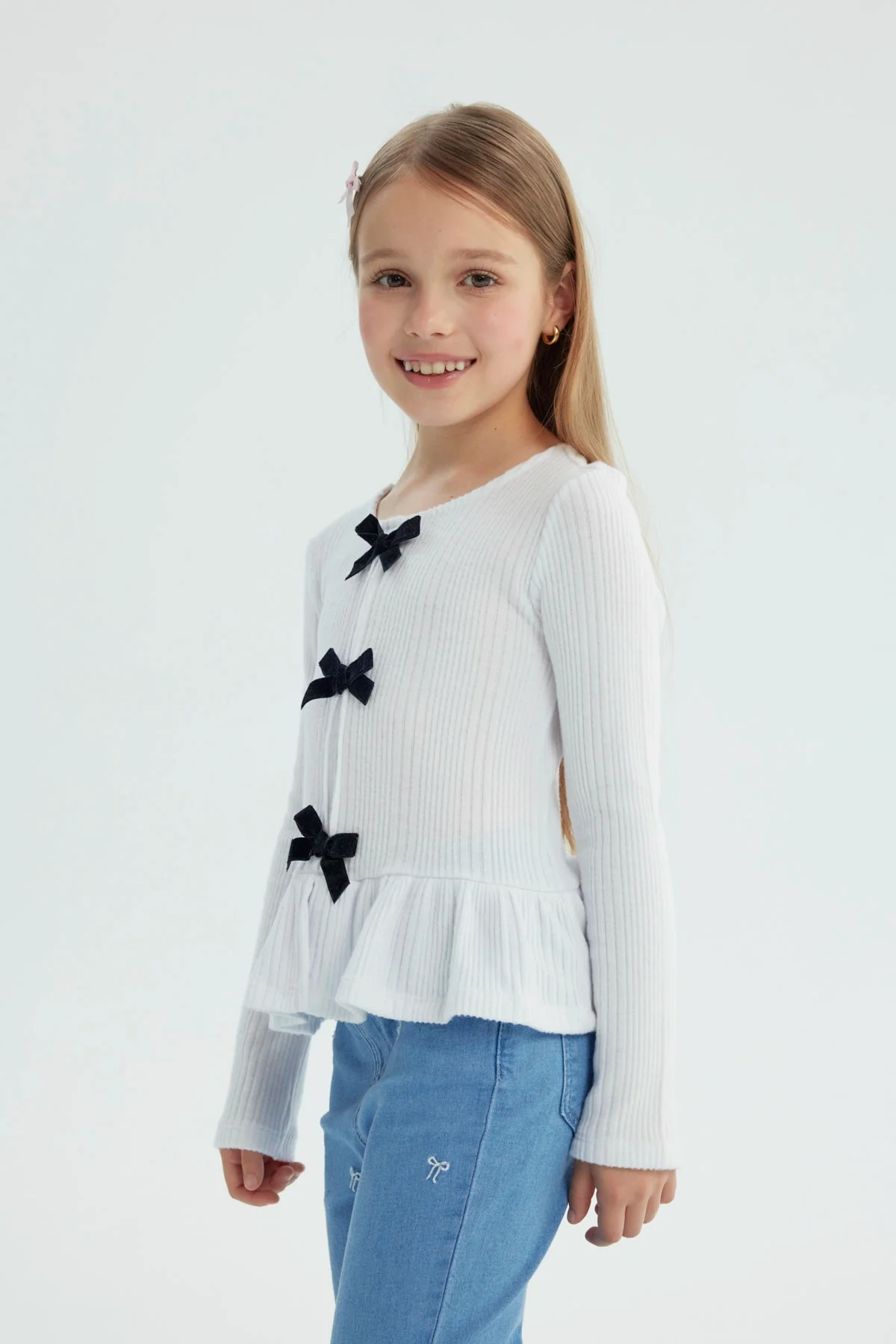 Polera Niña Regular Blanco - Image 2