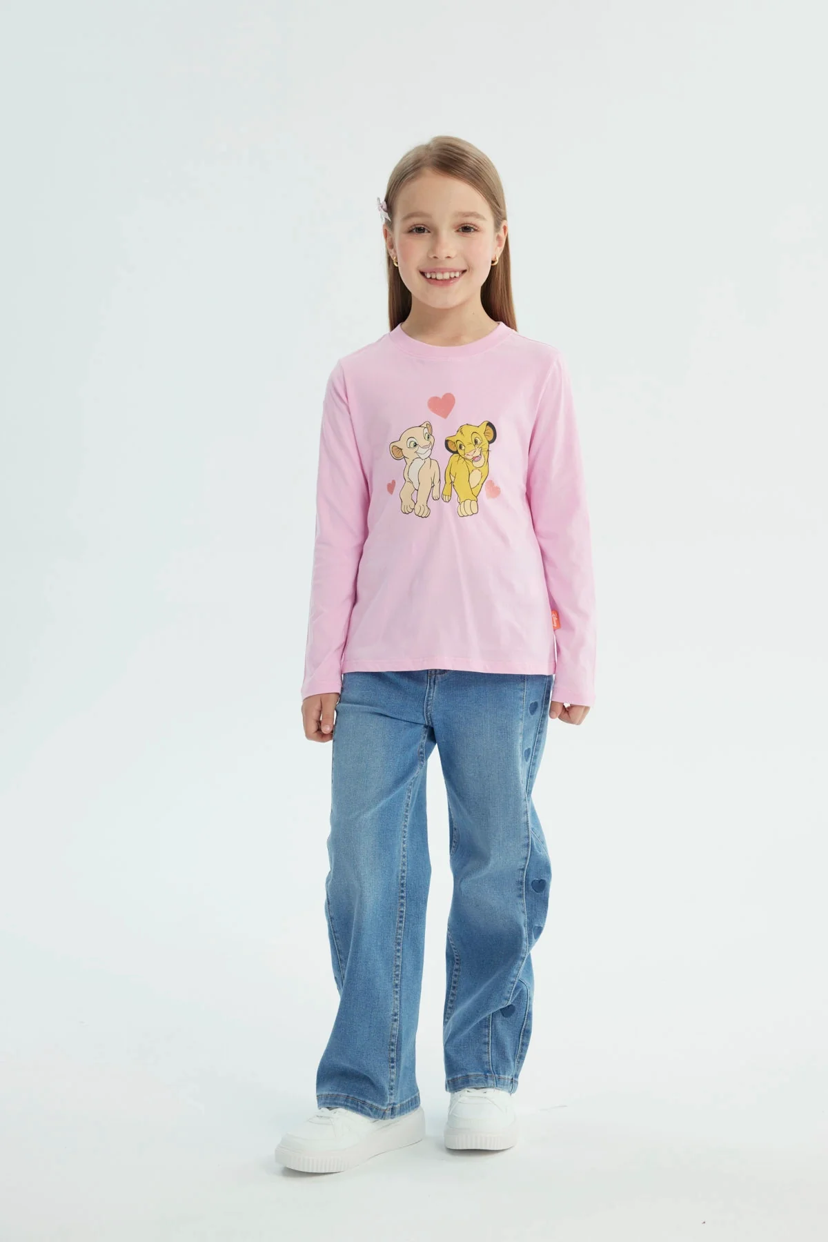Polera Niña Rey León Rosado - Image 4