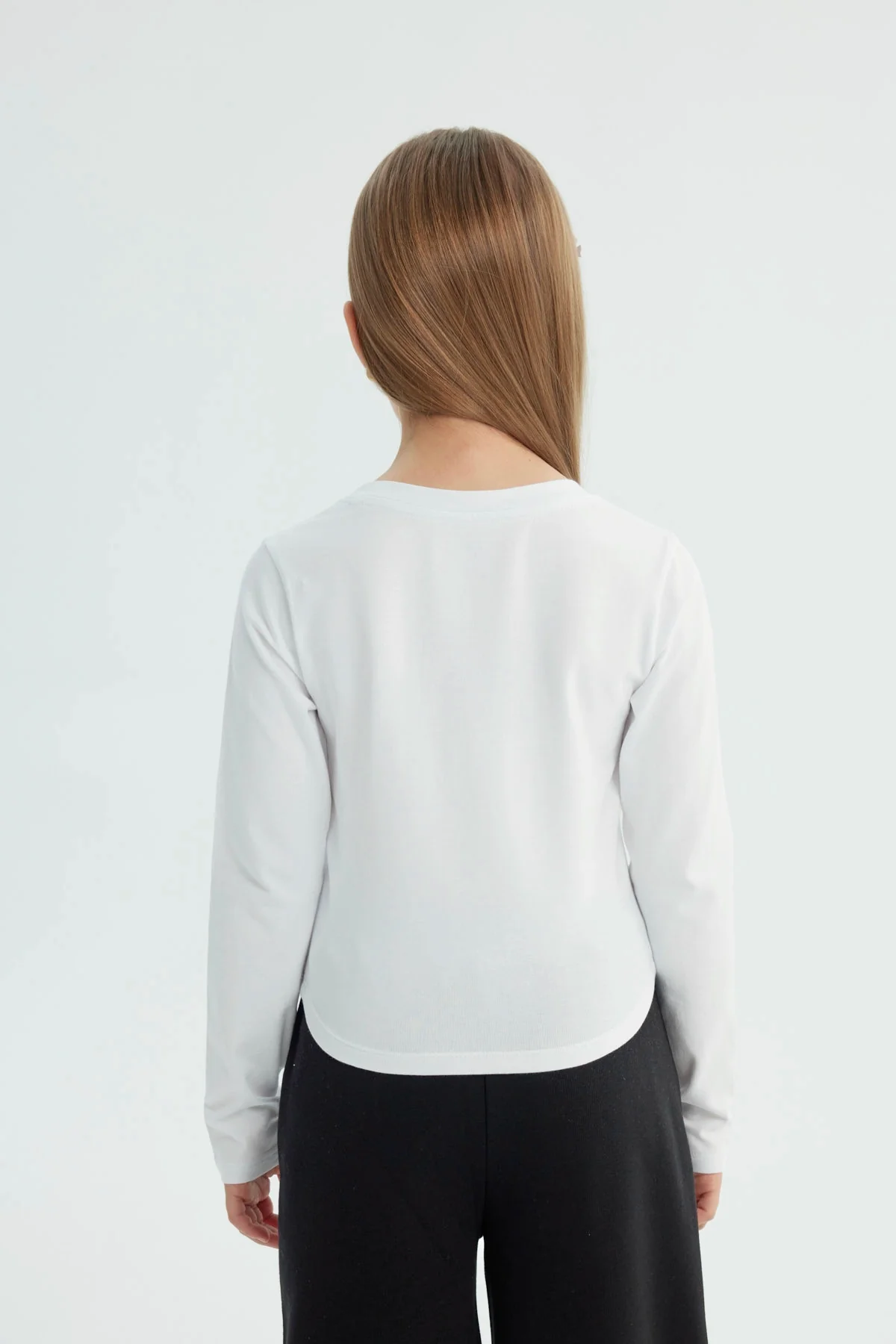 Polera Niña Slim Blanco - Image 3