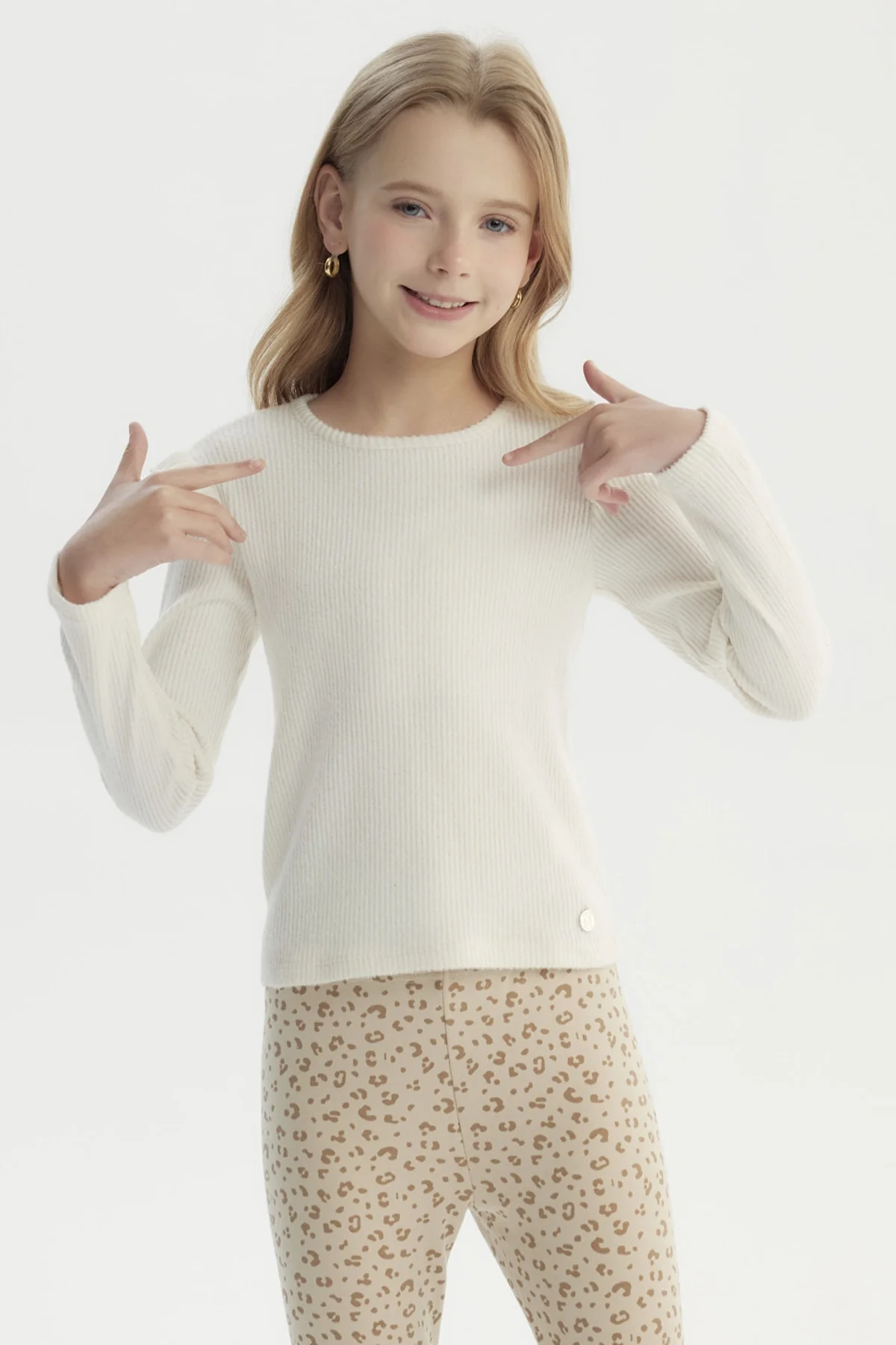 Polera Niña Slim Crudo