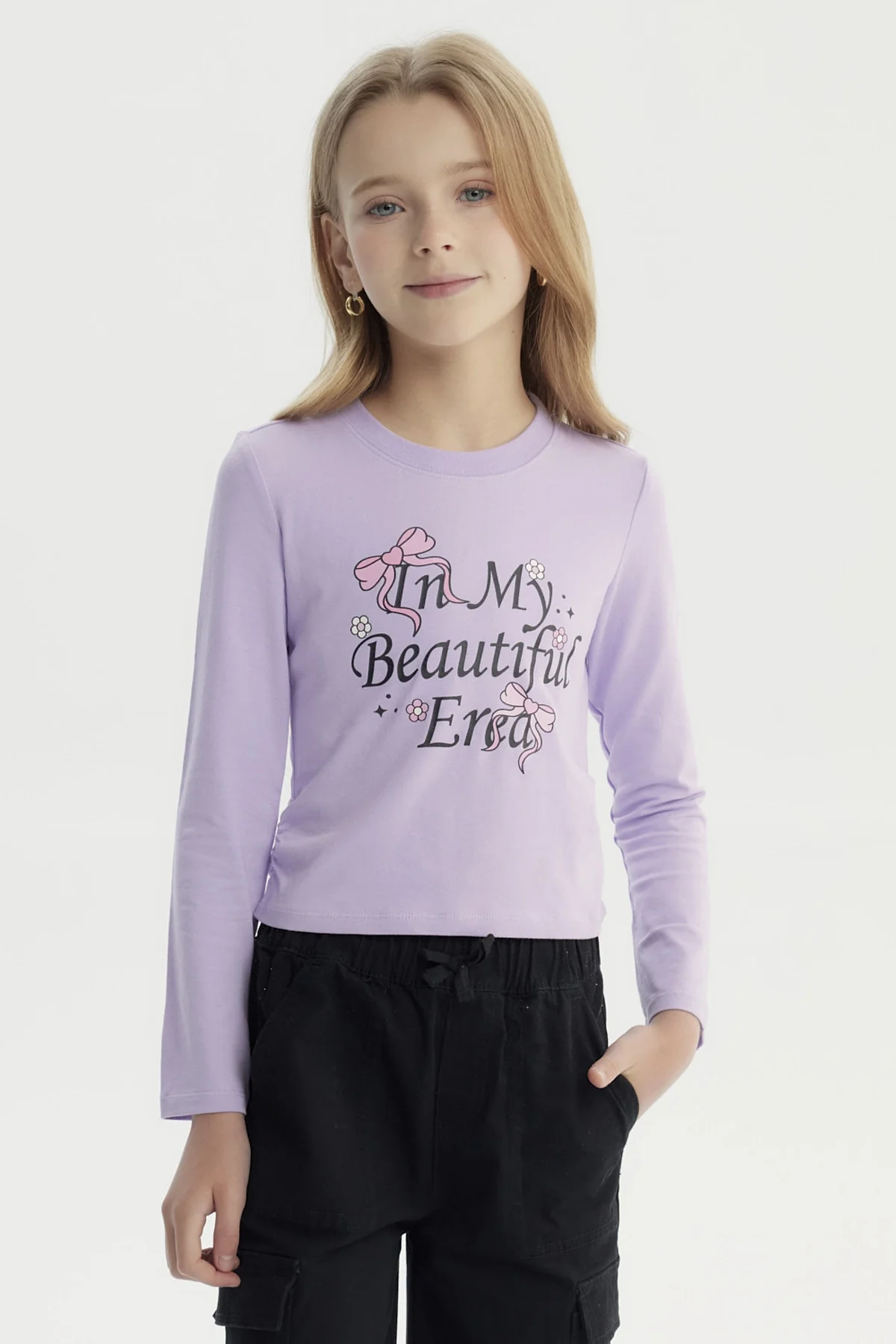 Polera Niña Slim Lila