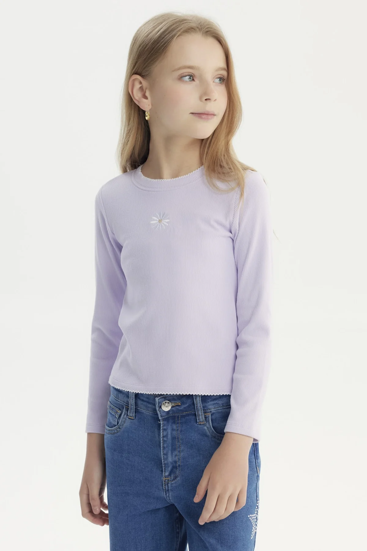 Polera Niña Slim Lila
