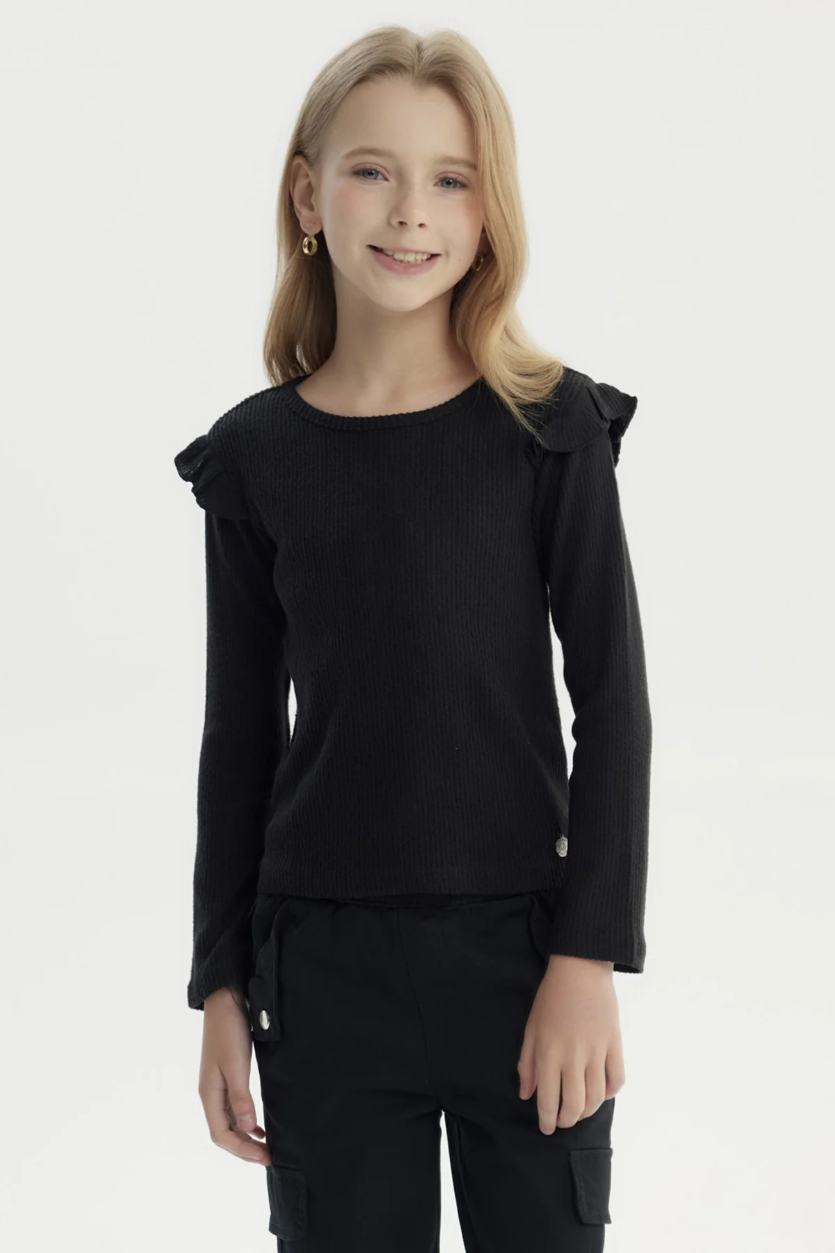 Polera Niña Slim Negro