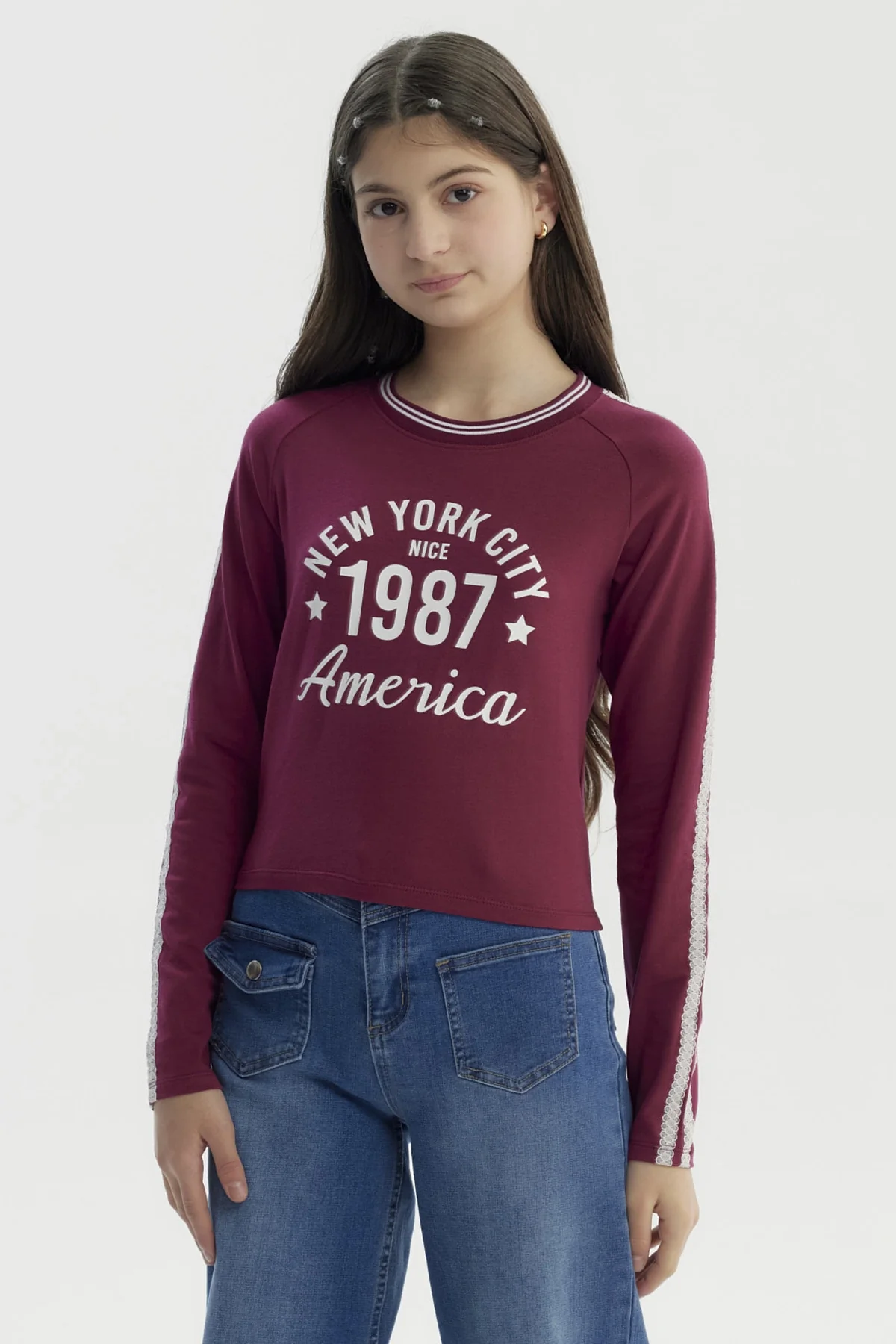 Polera Niña Slim Rojo