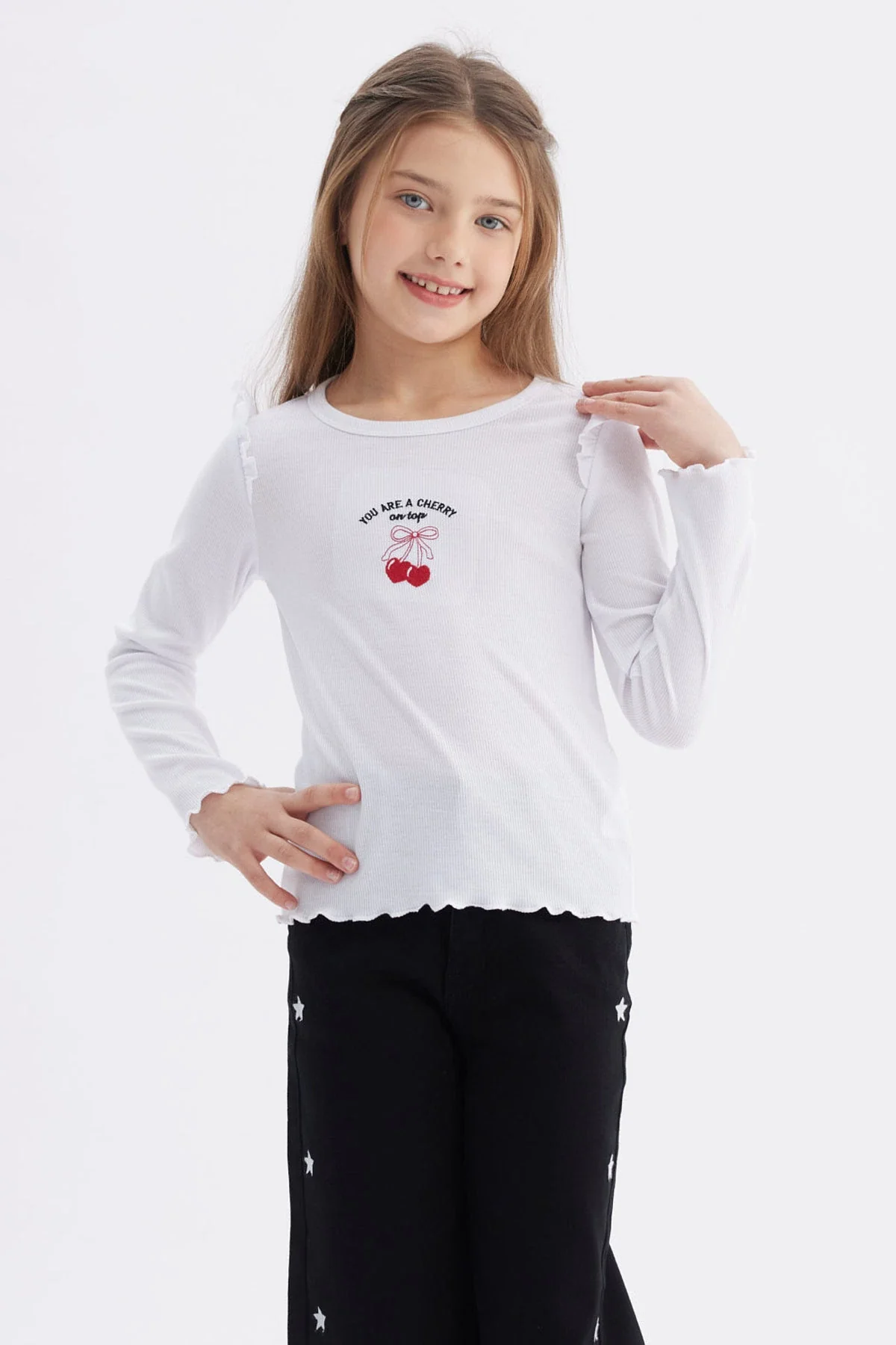 Polera Niña Vuelos Blanco