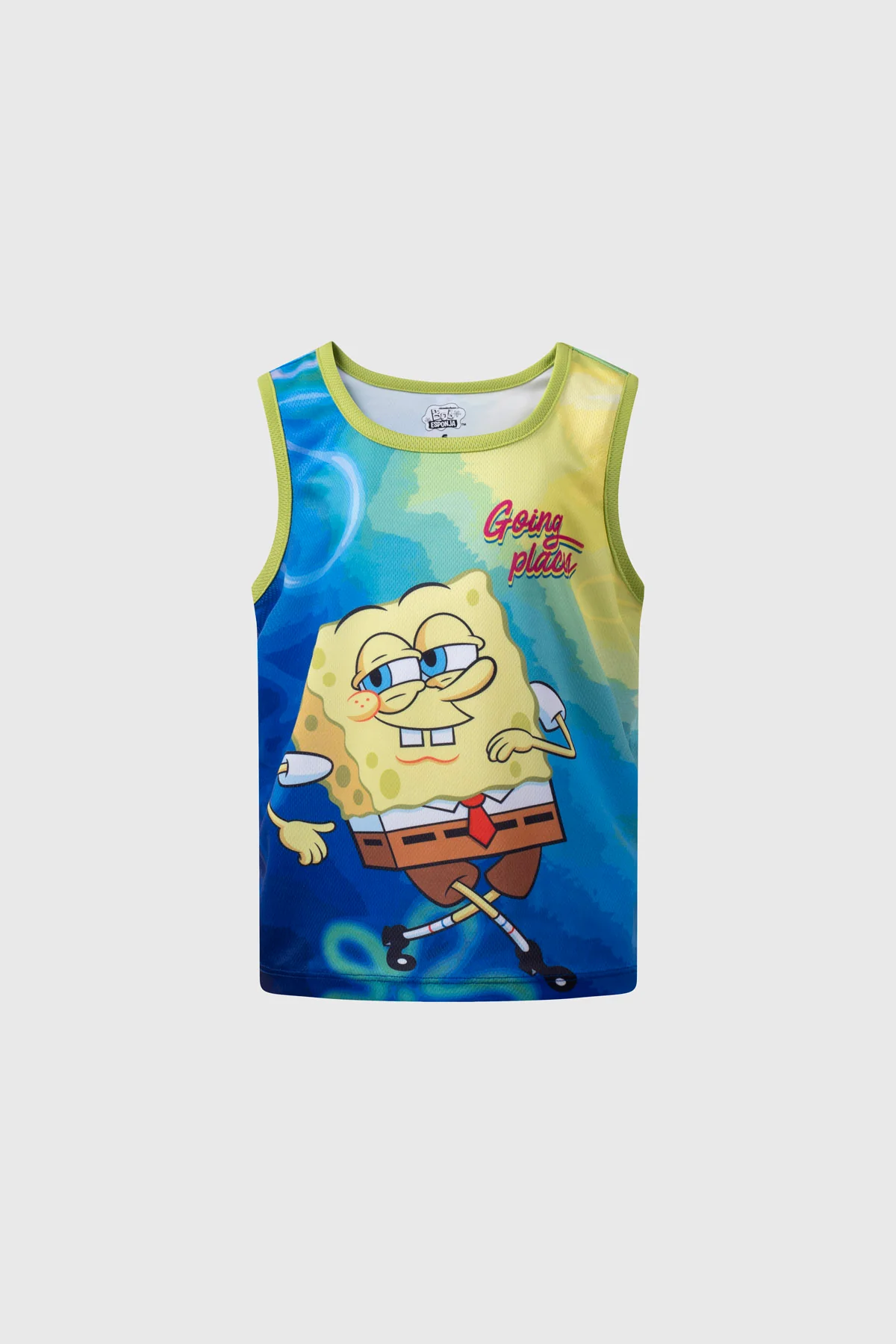 Polera Niño Bob Esponja Verde Claro