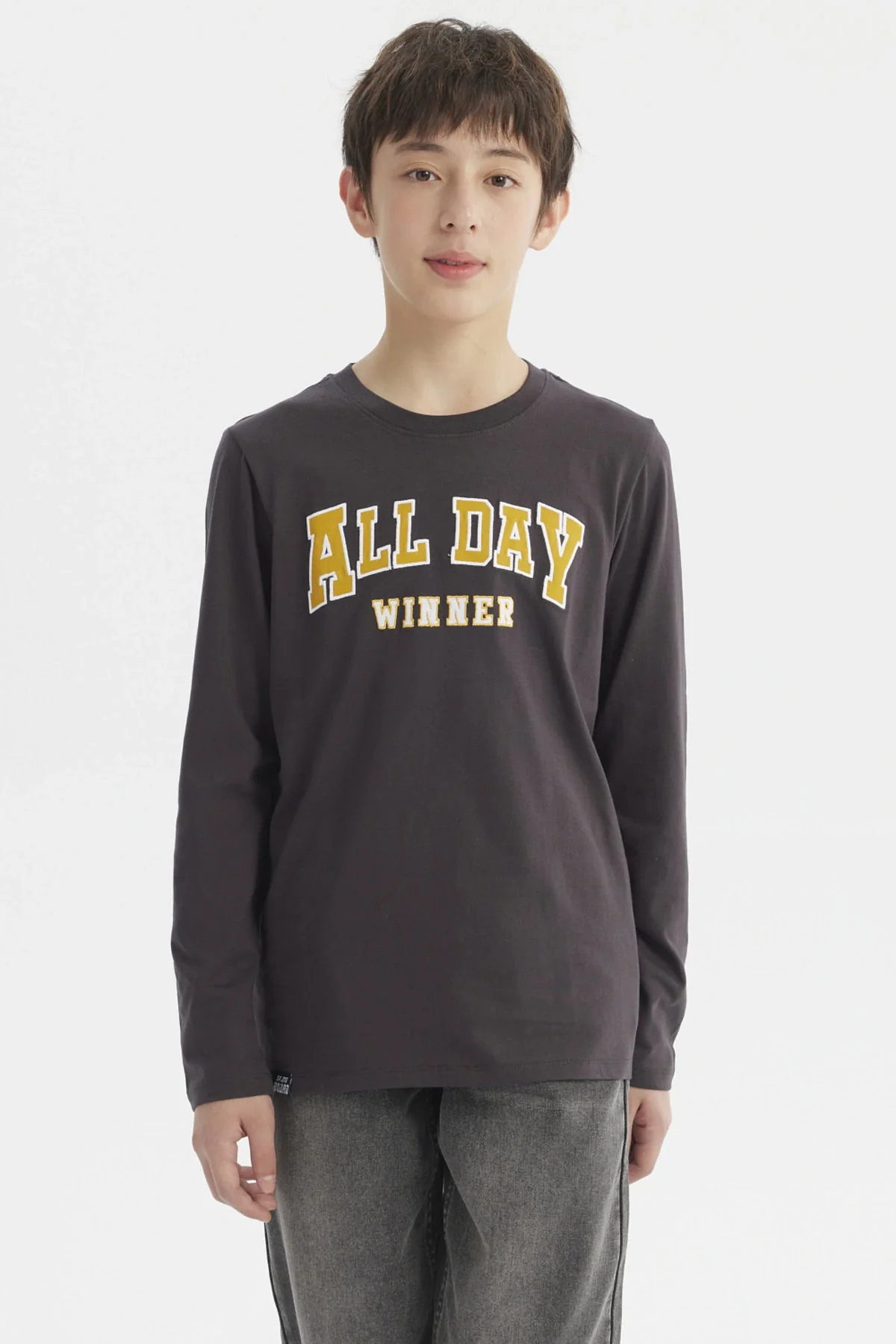 Polera Niño Print Con Relieve Marengo