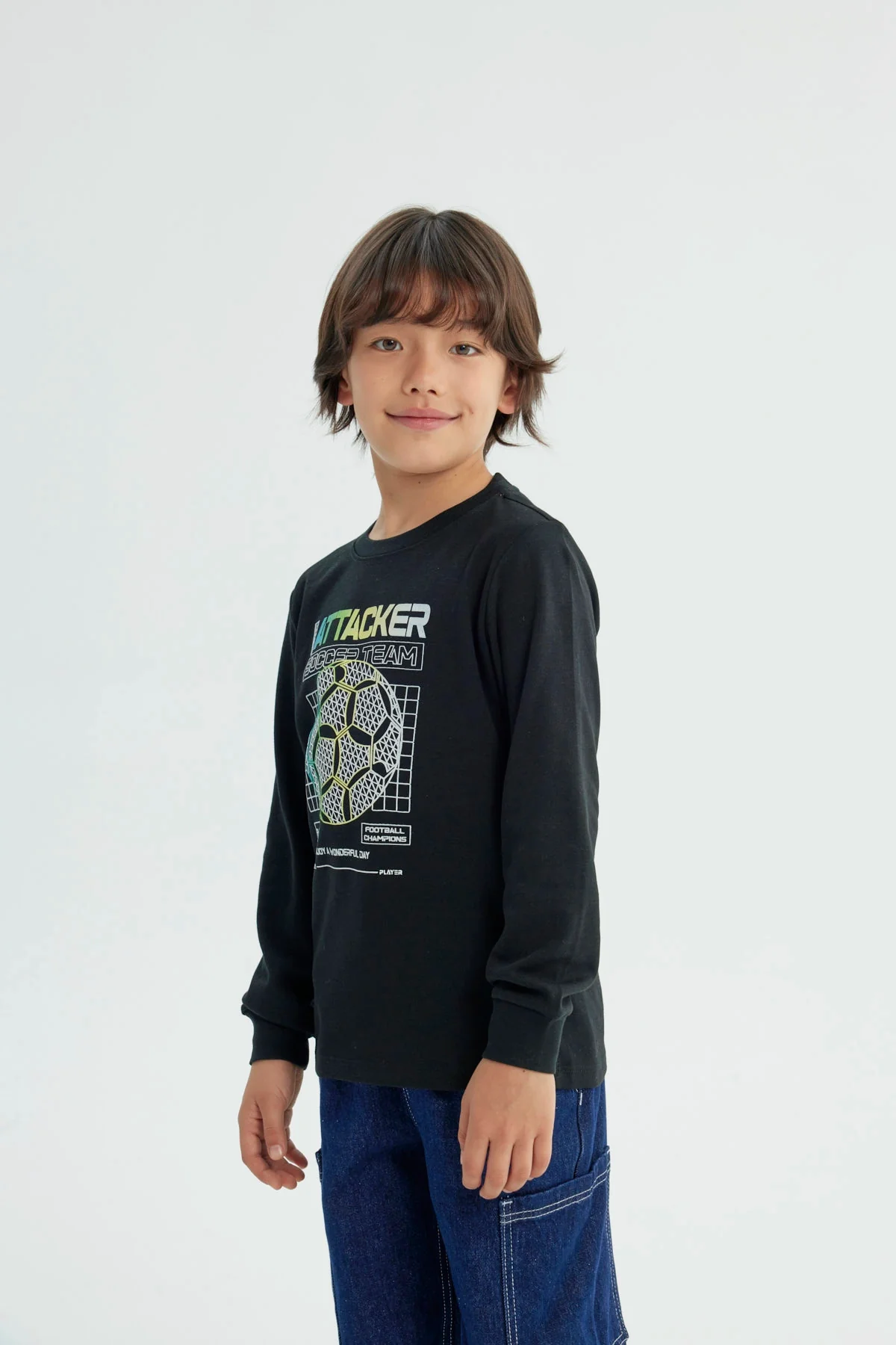 Polera Niño Regular Negro - Image 2