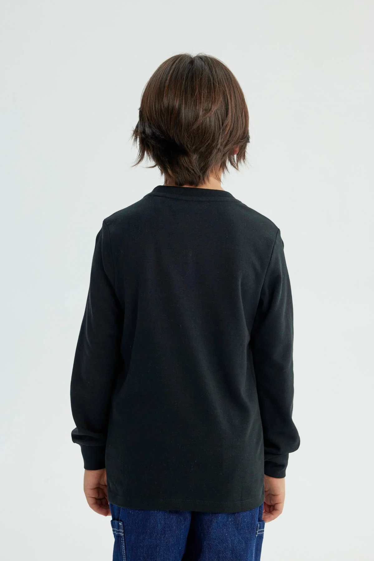 Polera Niño Regular Negro - Image 3