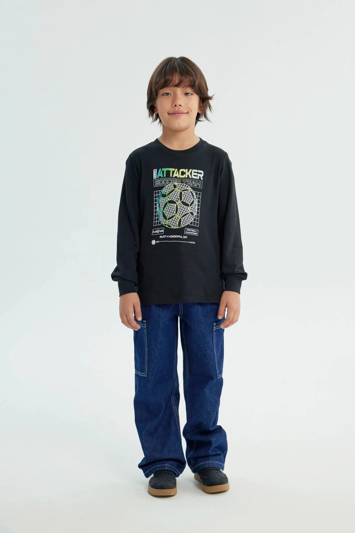 Polera Niño Regular Negro - Image 4