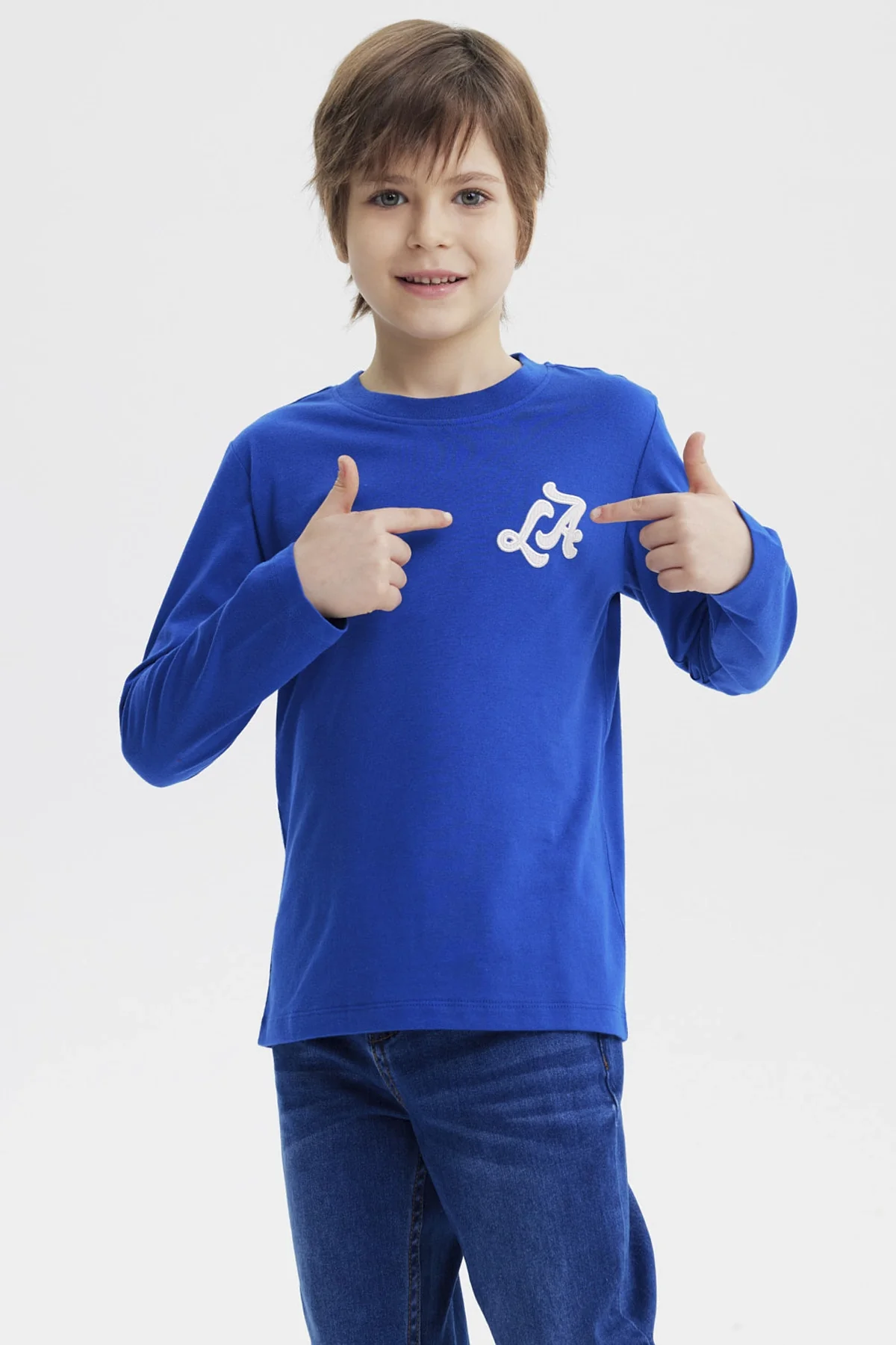 Polera Niño Slim Azul